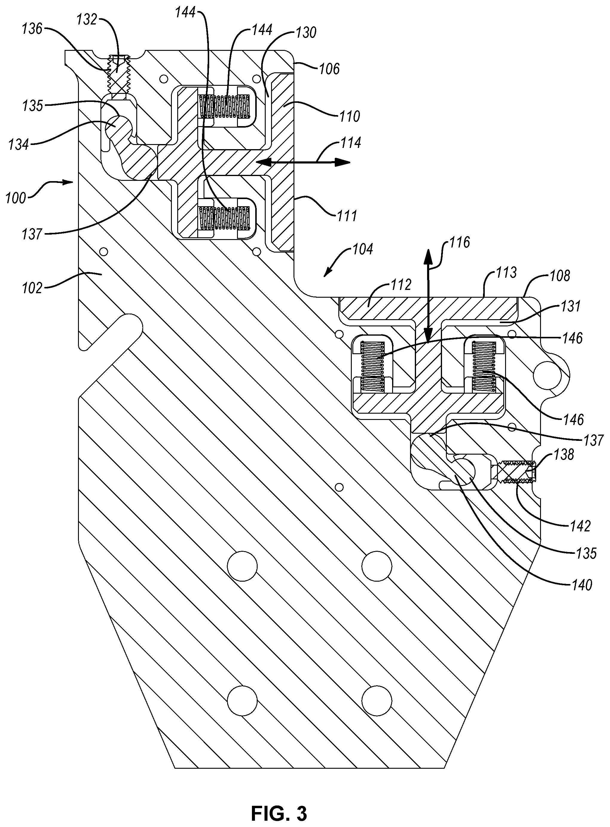 Patent US12569946 Figure 3 – Adjustable part-manufacturing tool and associated systems and methods