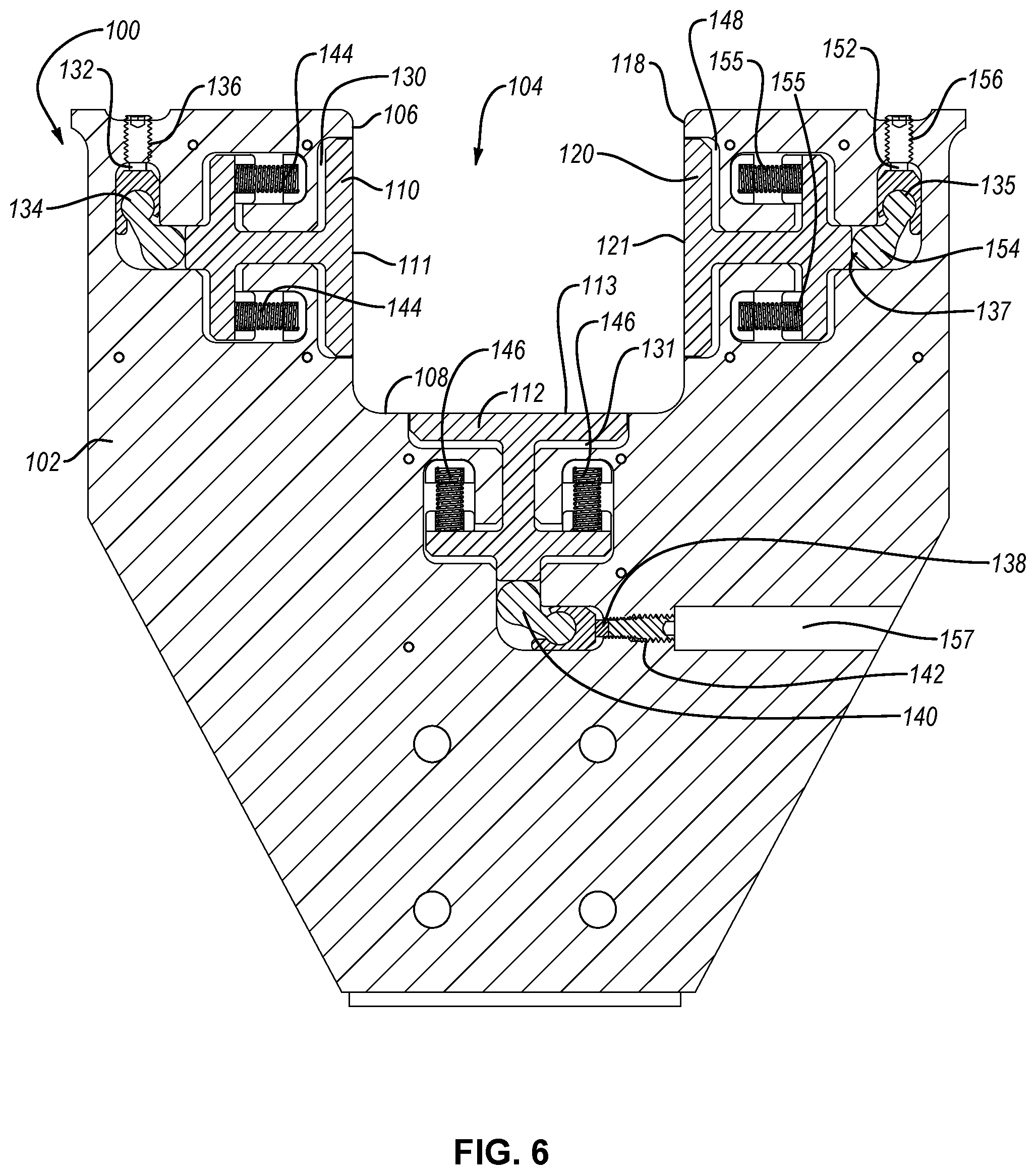 Patent US12569946 Figure 6 – Adjustable part-manufacturing tool and associated systems and methods