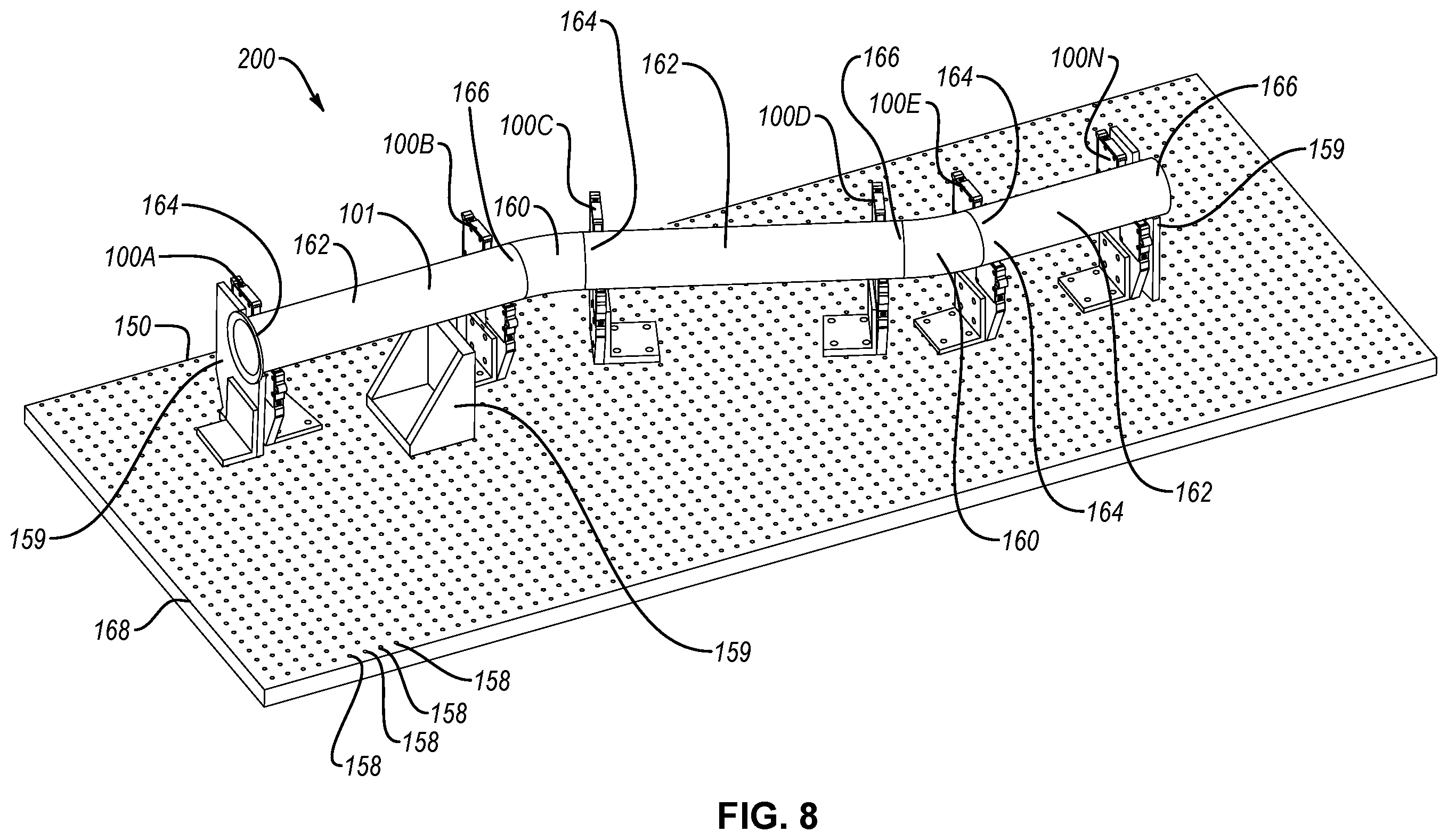 Patent US12569946 Figure 8 – Adjustable part-manufacturing tool and associated systems and methods