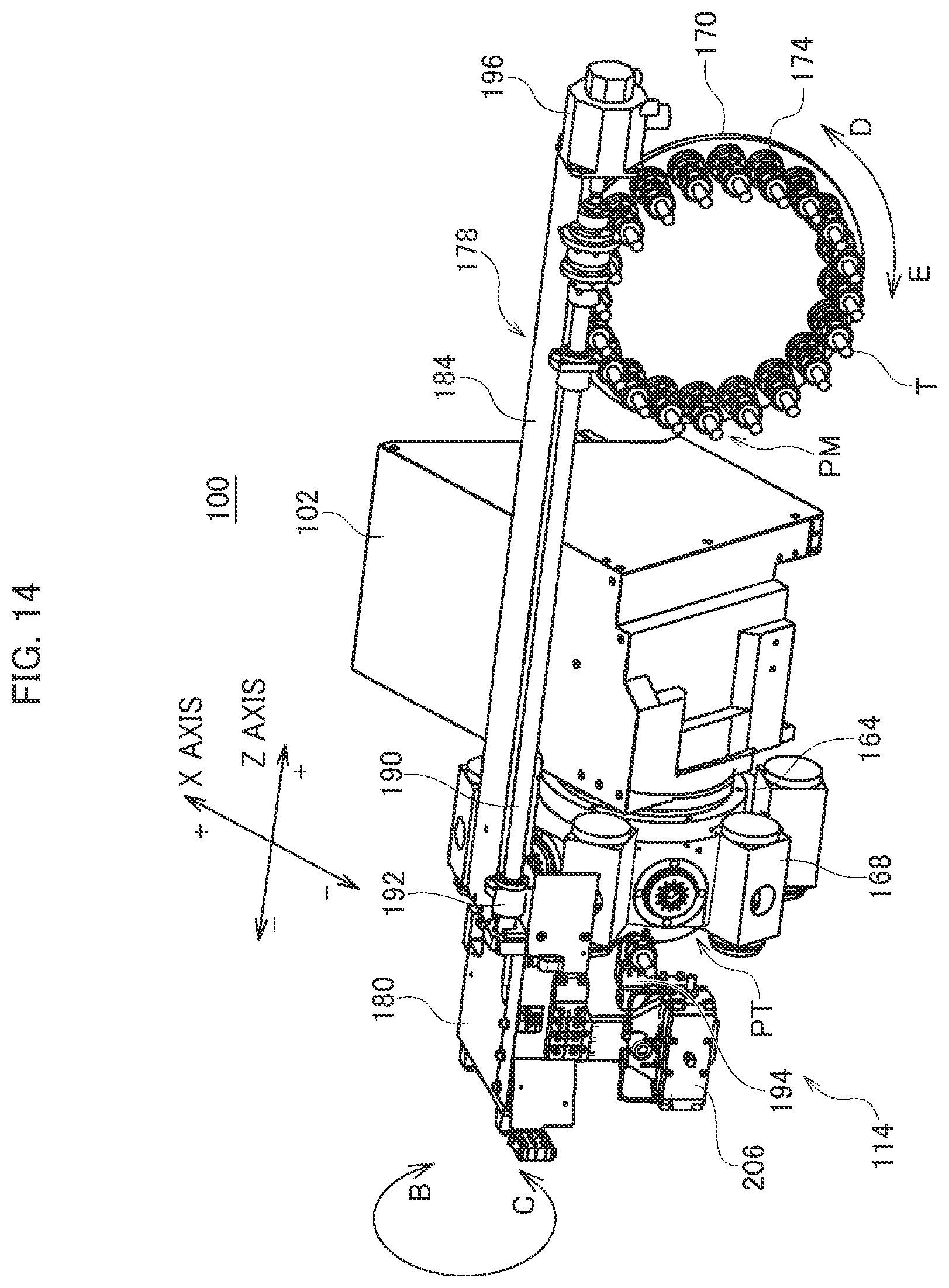 Patent US12569950 Figure 14 – Information processing system and machine tool