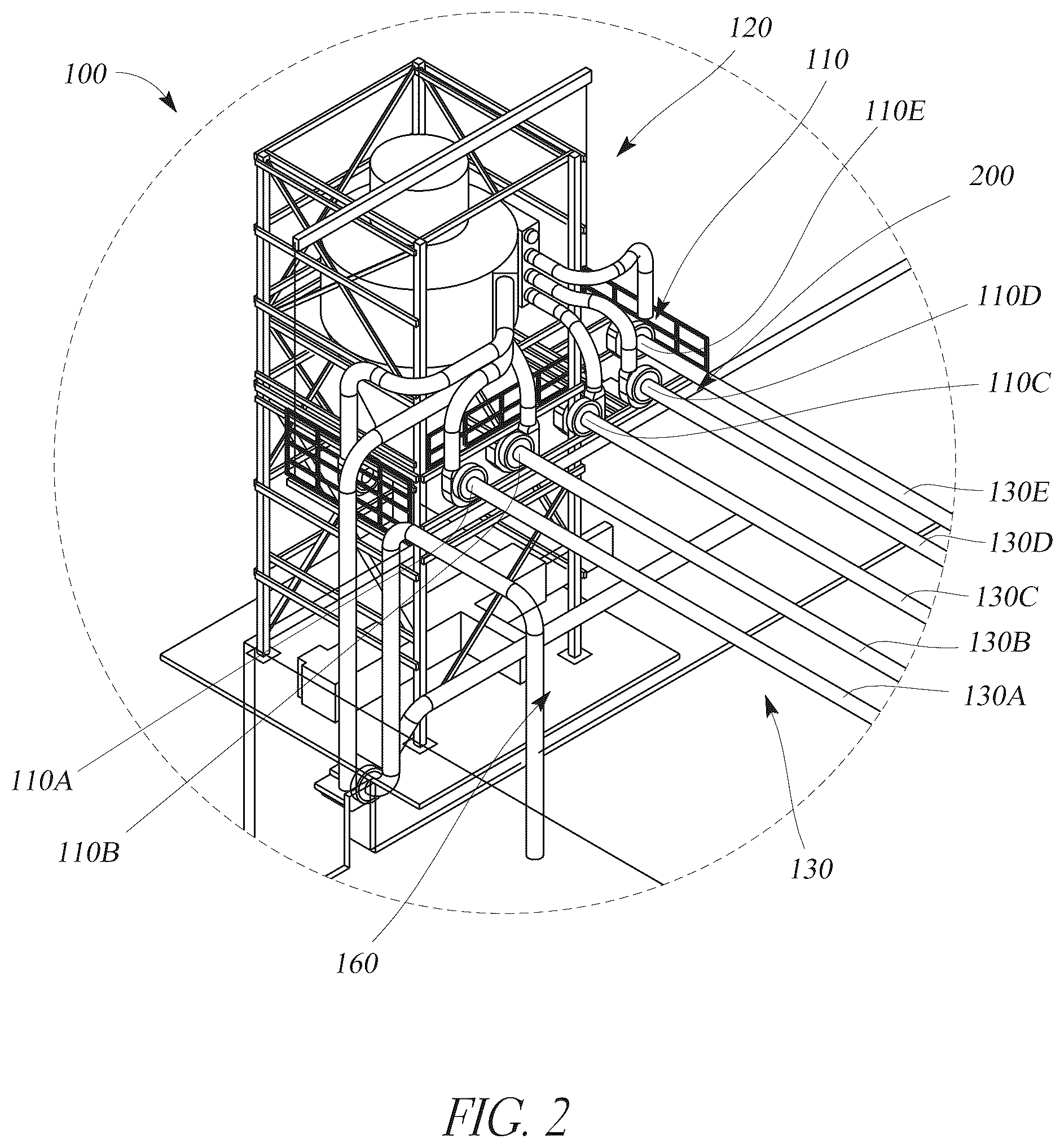 Patent US12569952 Figure 2 – Power saving shutoff gate for a pneumatic scrap conveying system