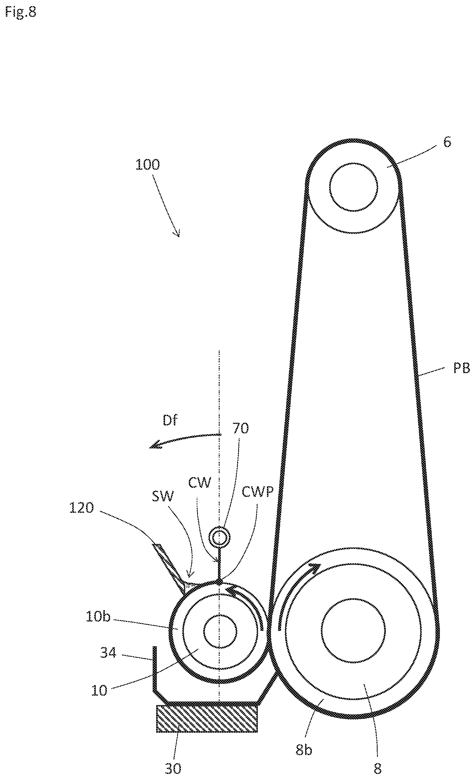 Patent US12569954 Figure 8 – Polishing apparatus, polishing method, and cleaning liquid supply device