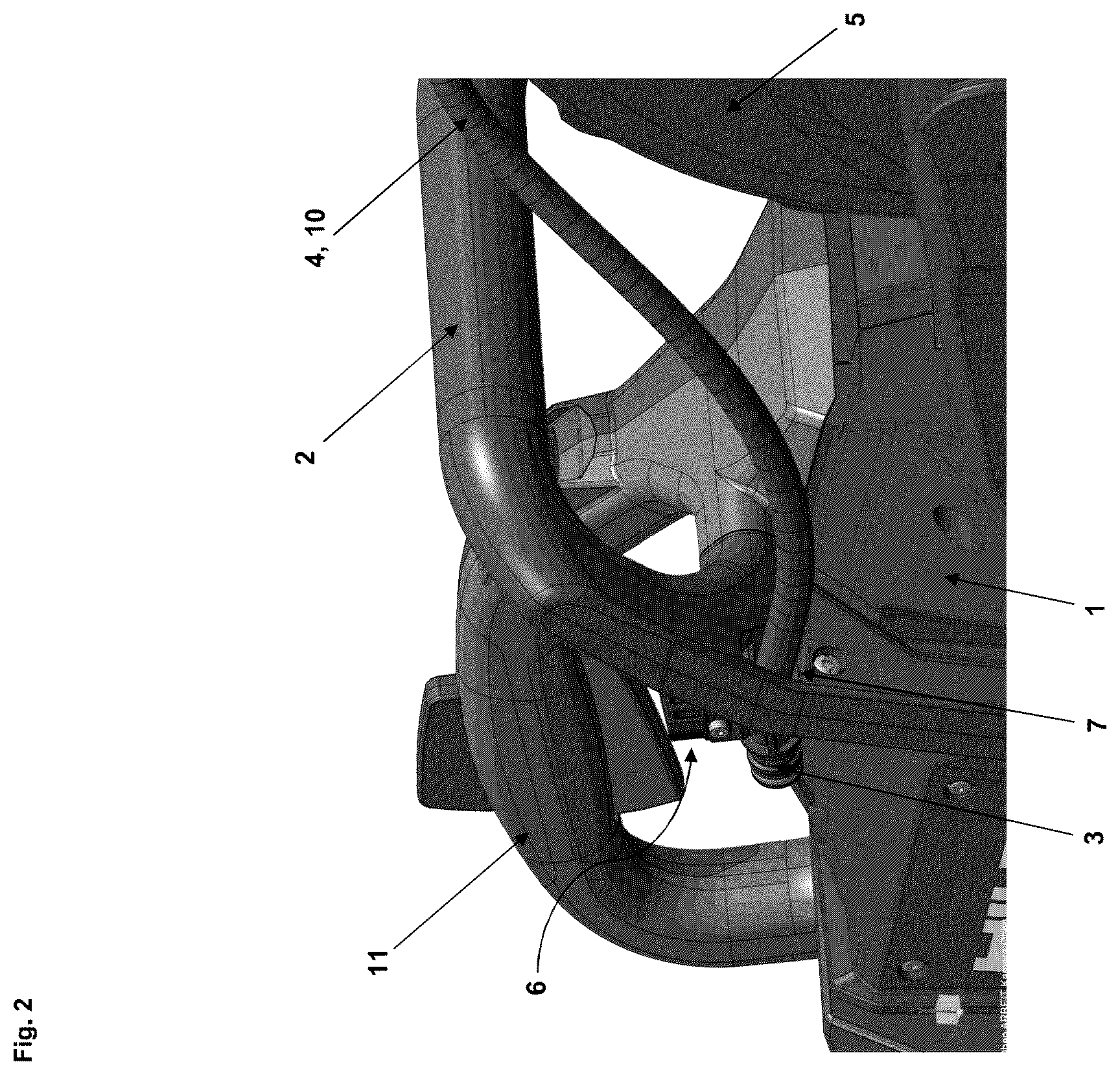 Patent US12569955 Figure 2 – Power tool having a front handle and a regulating unit
