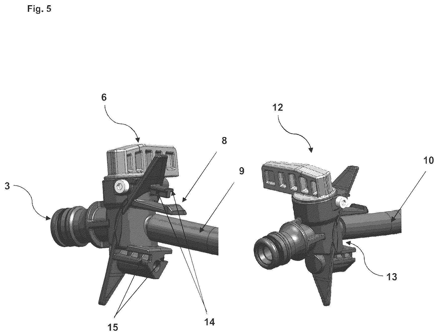 Patent US12569955 Figure 5 – Power tool having a front handle and a regulating unit
