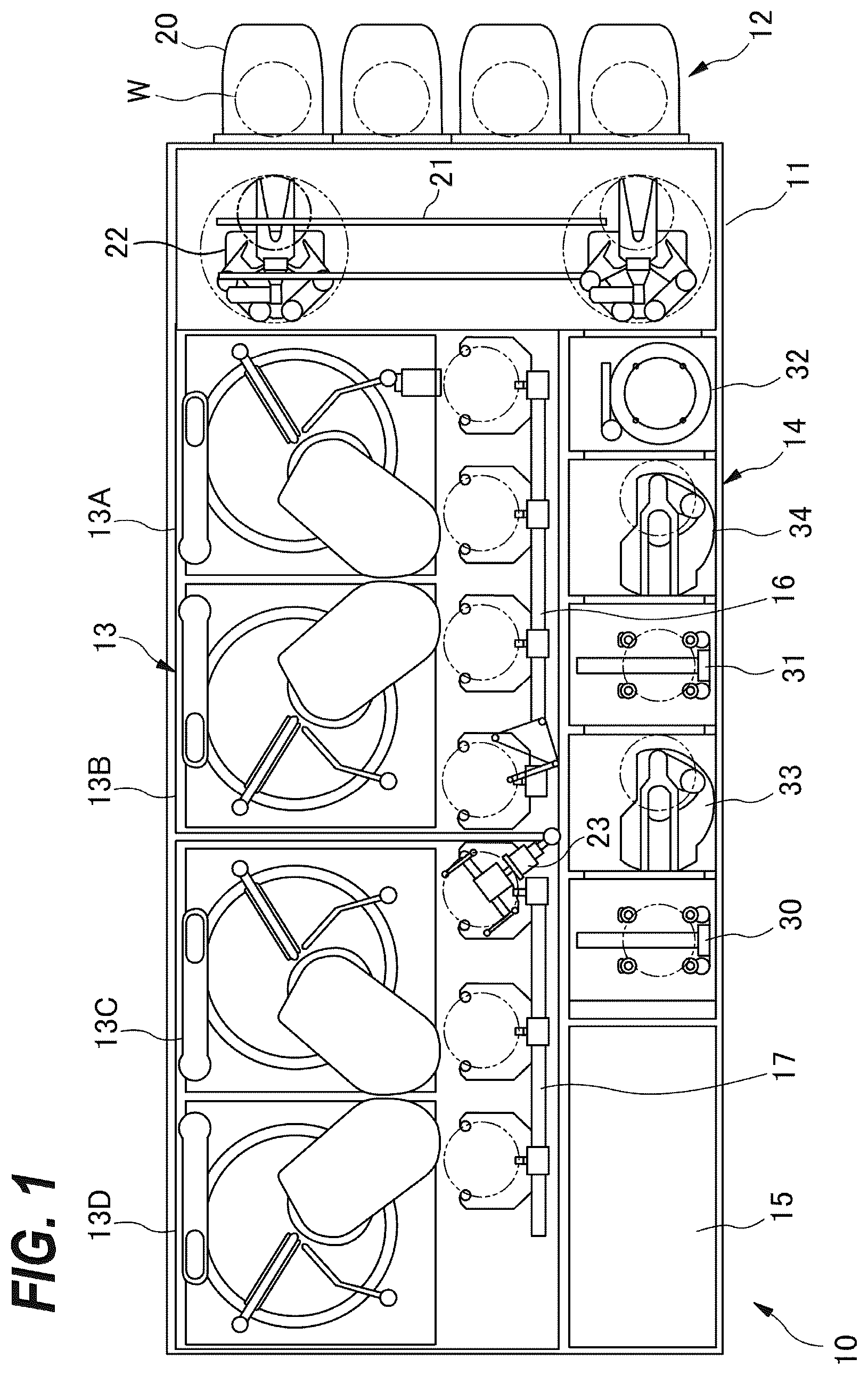 Patent US12569956 Figure 1 – Control method for processing of a substrate