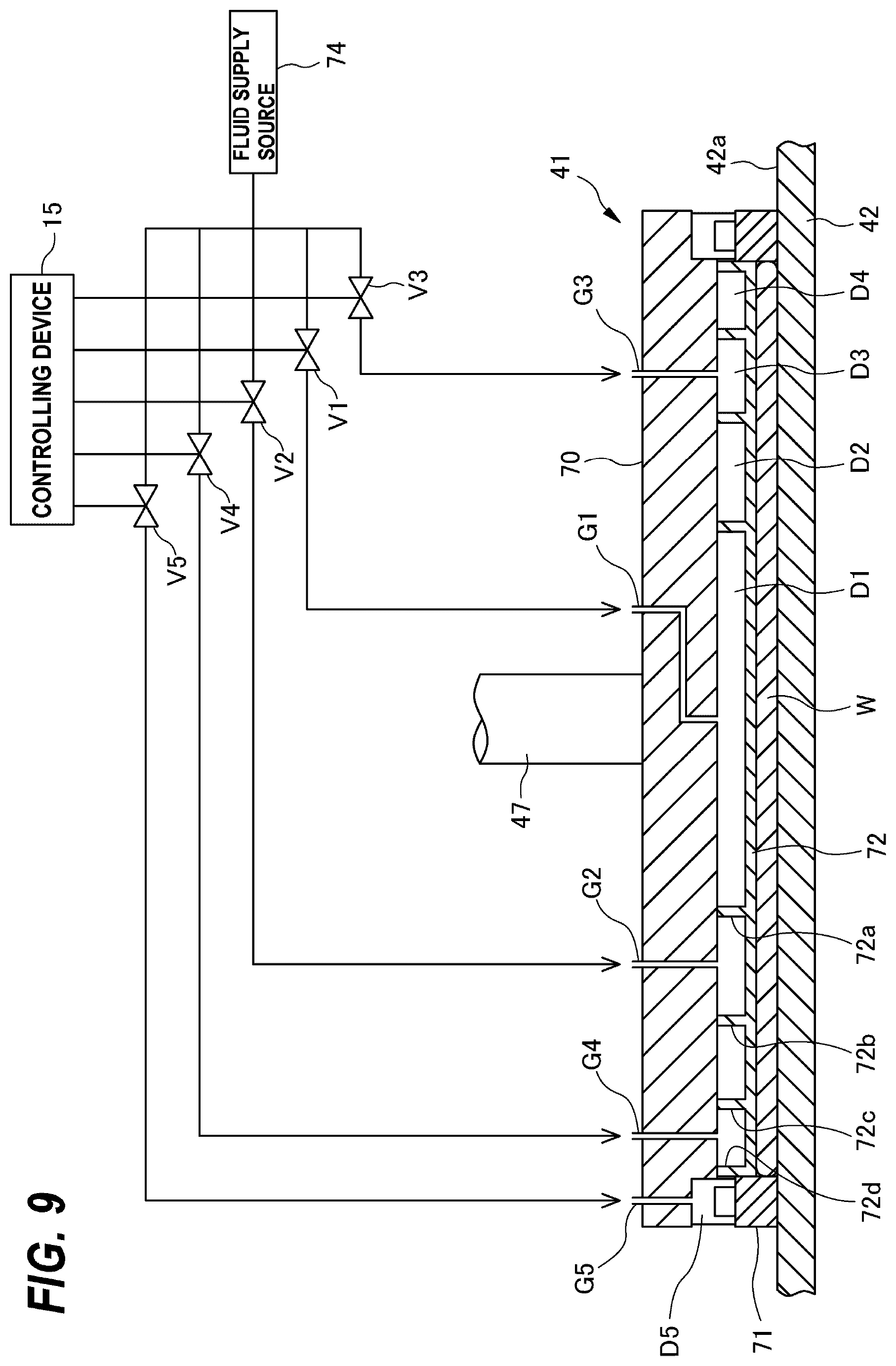 Patent US12569956 Figure 9 – Control method for processing of a substrate