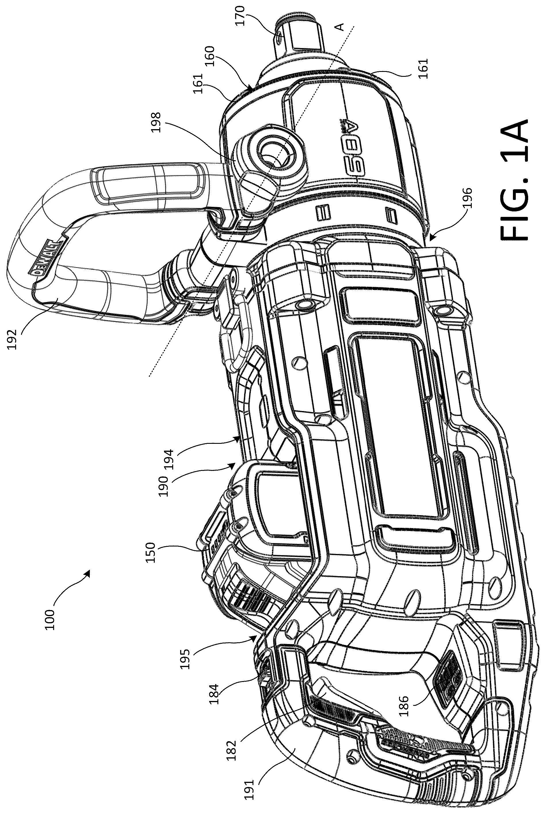 Patent US12569960 Figure 1 – Impact tool