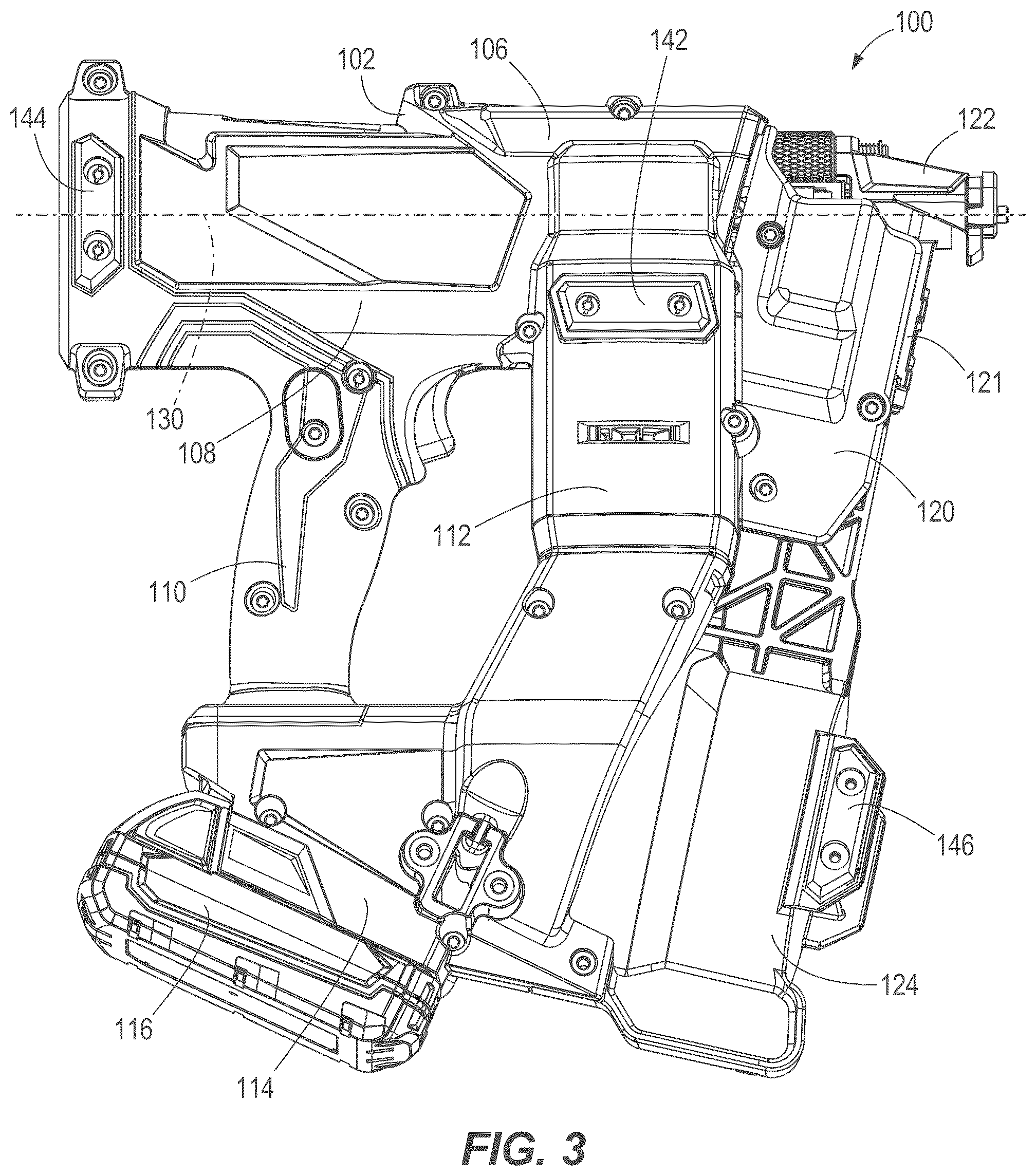 Patent US12569966 Figure 3 – Powered fastener driver