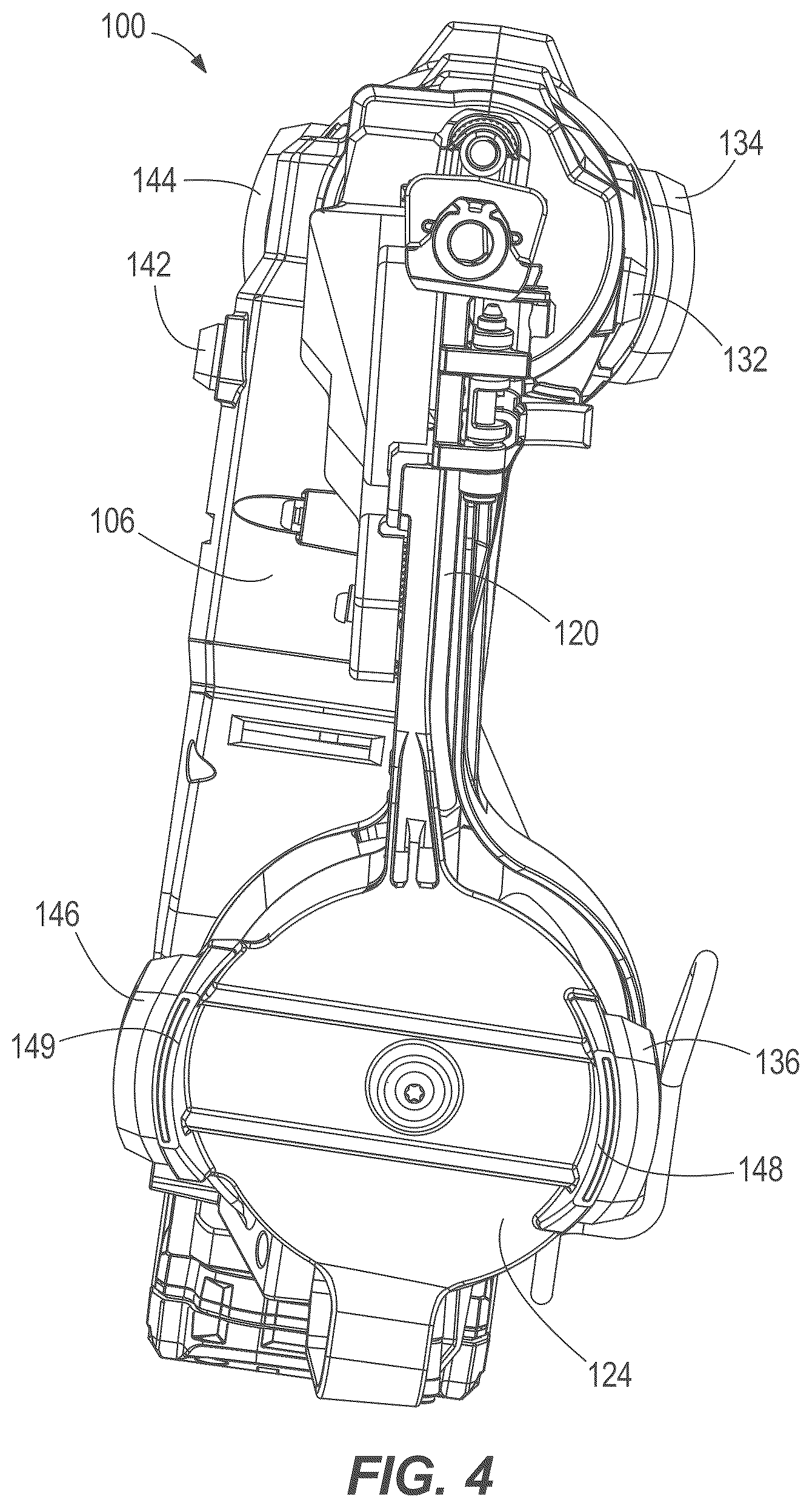 Patent US12569966 Figure 4 – Powered fastener driver