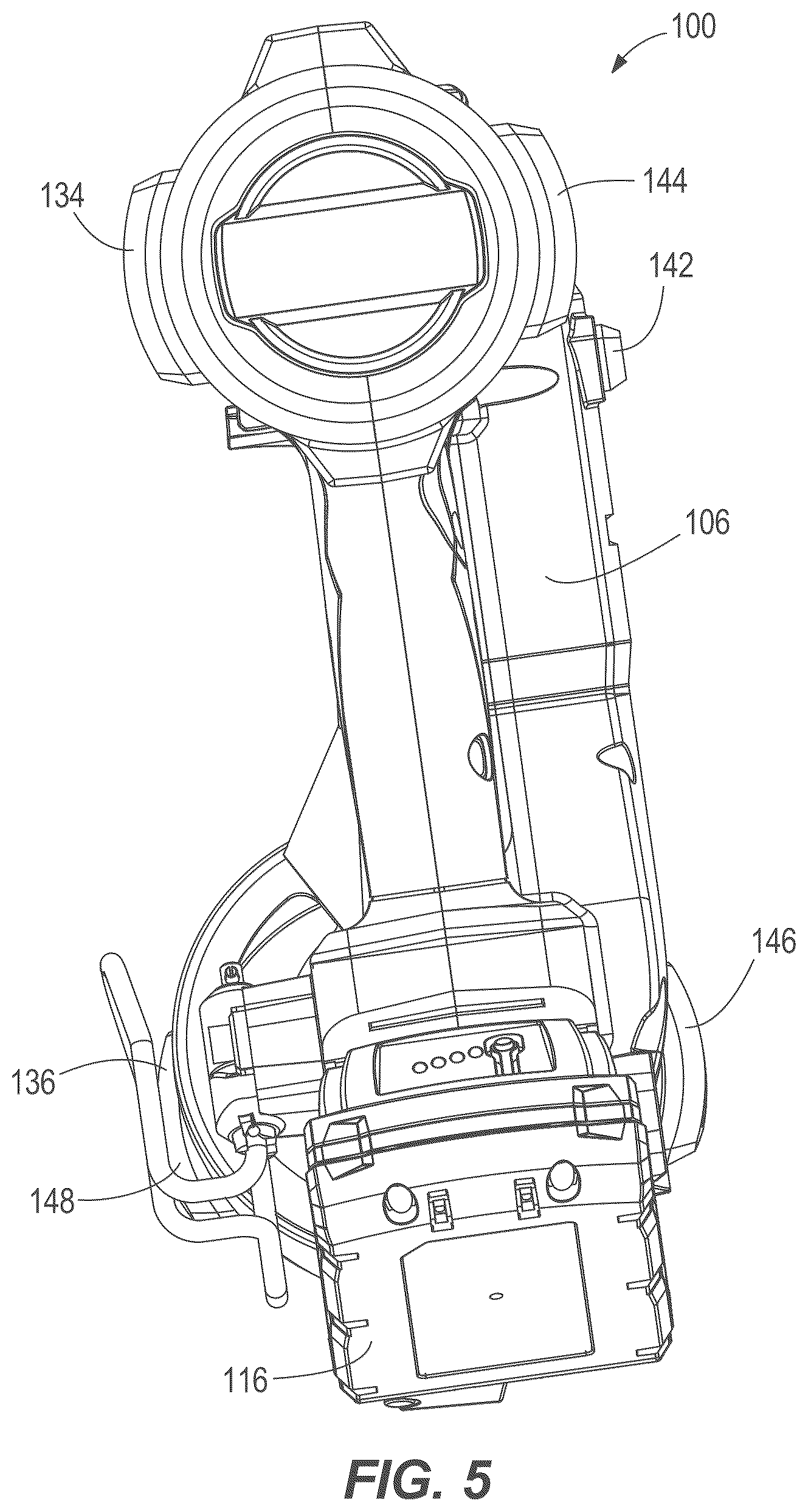 Patent US12569966 Figure 5 – Powered fastener driver