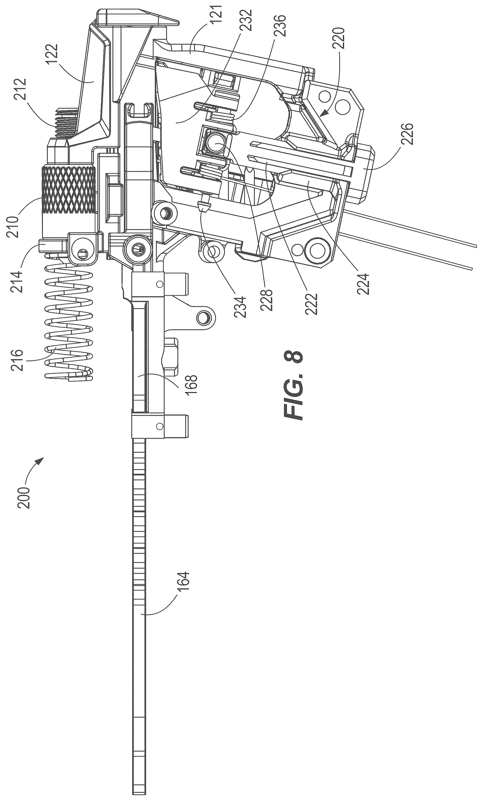 Patent US12569966 Figure 8 – Powered fastener driver