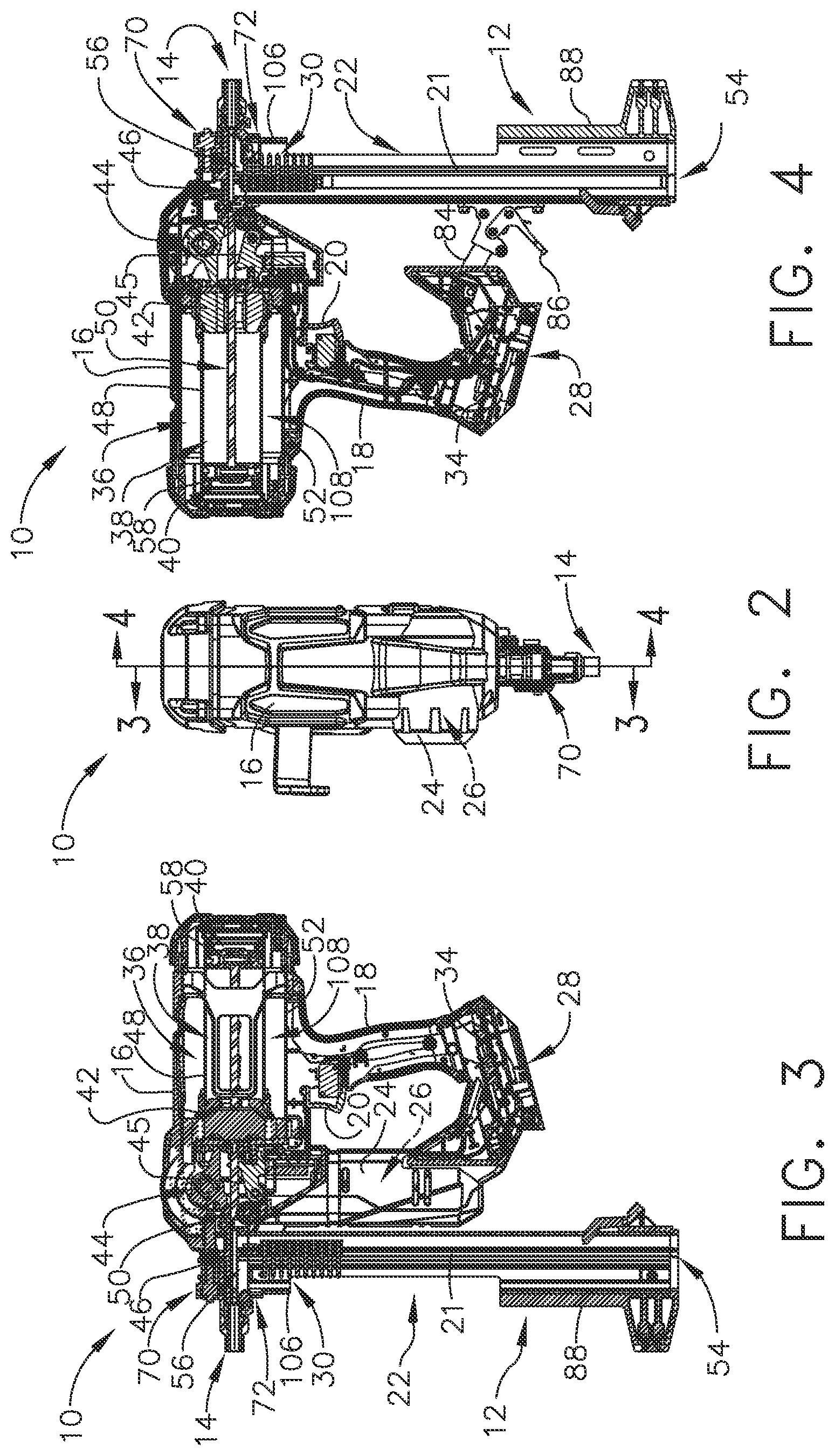 Patent US12569968 Figure 2 – Fastener driving tool with cylindrical driver