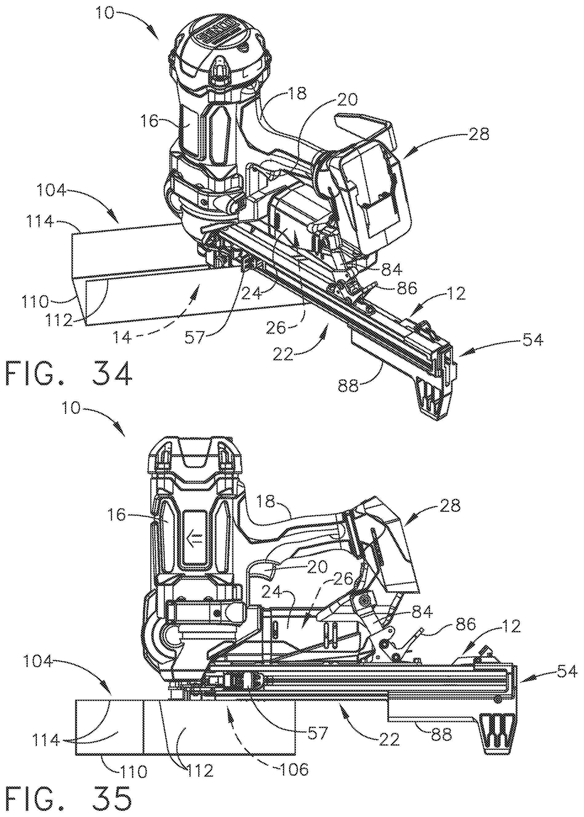 Patent US12569968 Figure 16 – Fastener driving tool with cylindrical driver