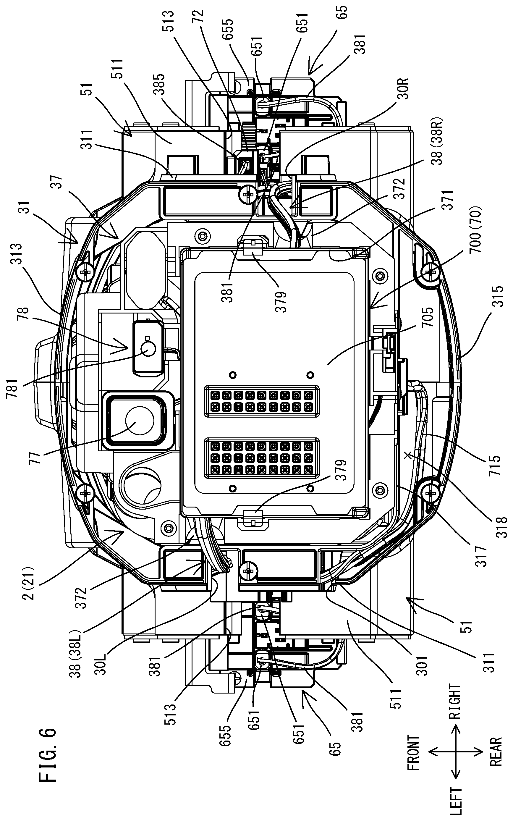 Patent US12569970 Figure 6 – Power tool having hammer mechanism