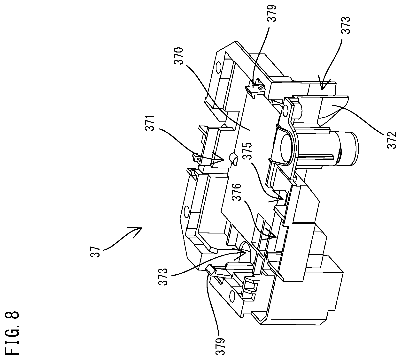 Patent US12569970 Figure 8 – Power tool having hammer mechanism
