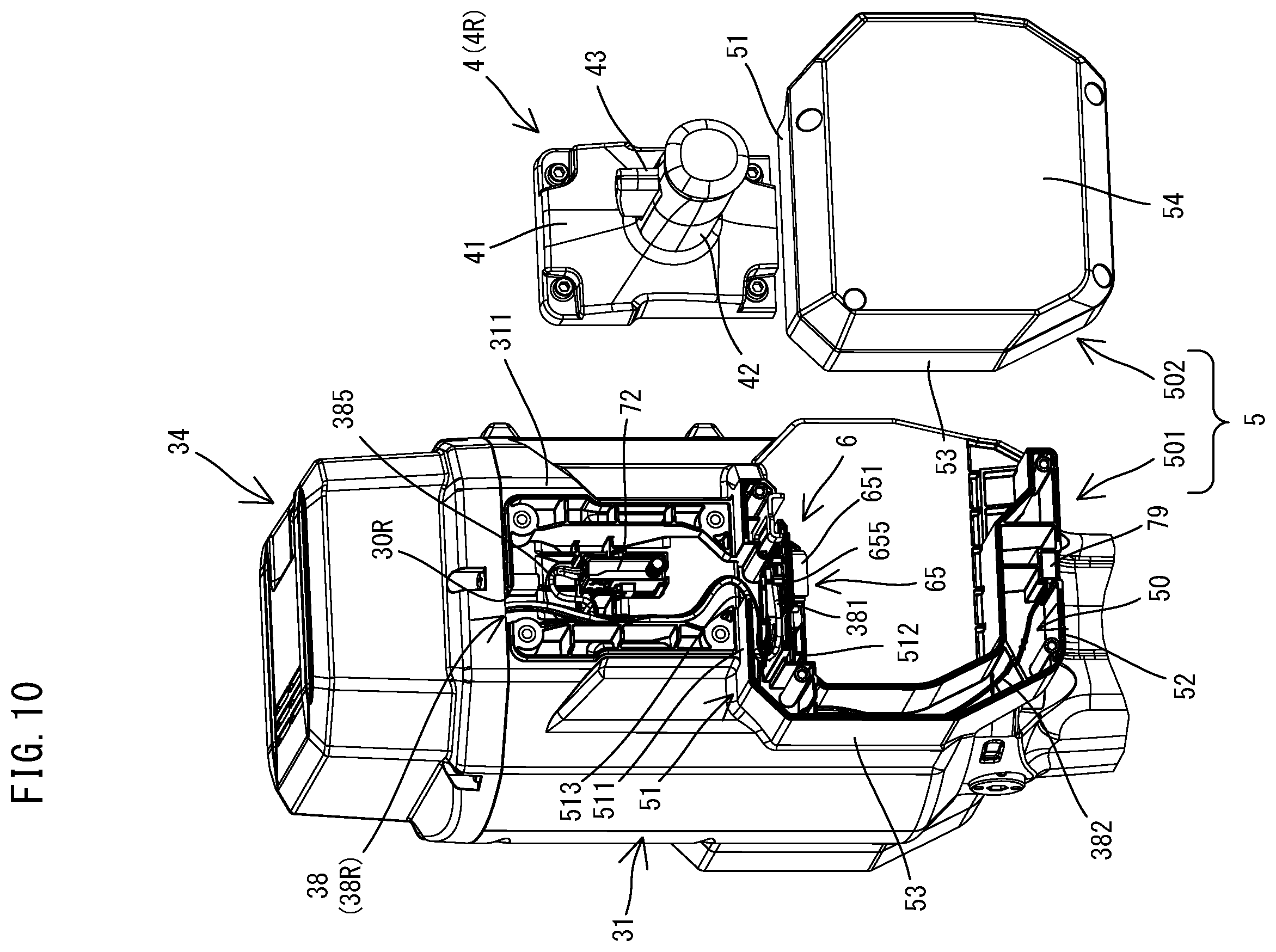 Patent US12569970 Figure 10 – Power tool having hammer mechanism