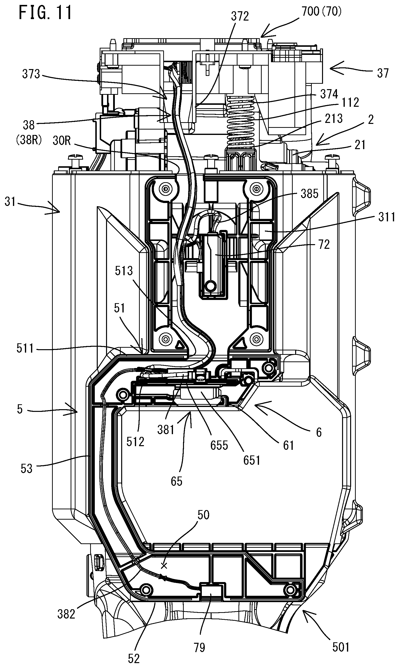 Patent US12569970 Figure 11 – Power tool having hammer mechanism