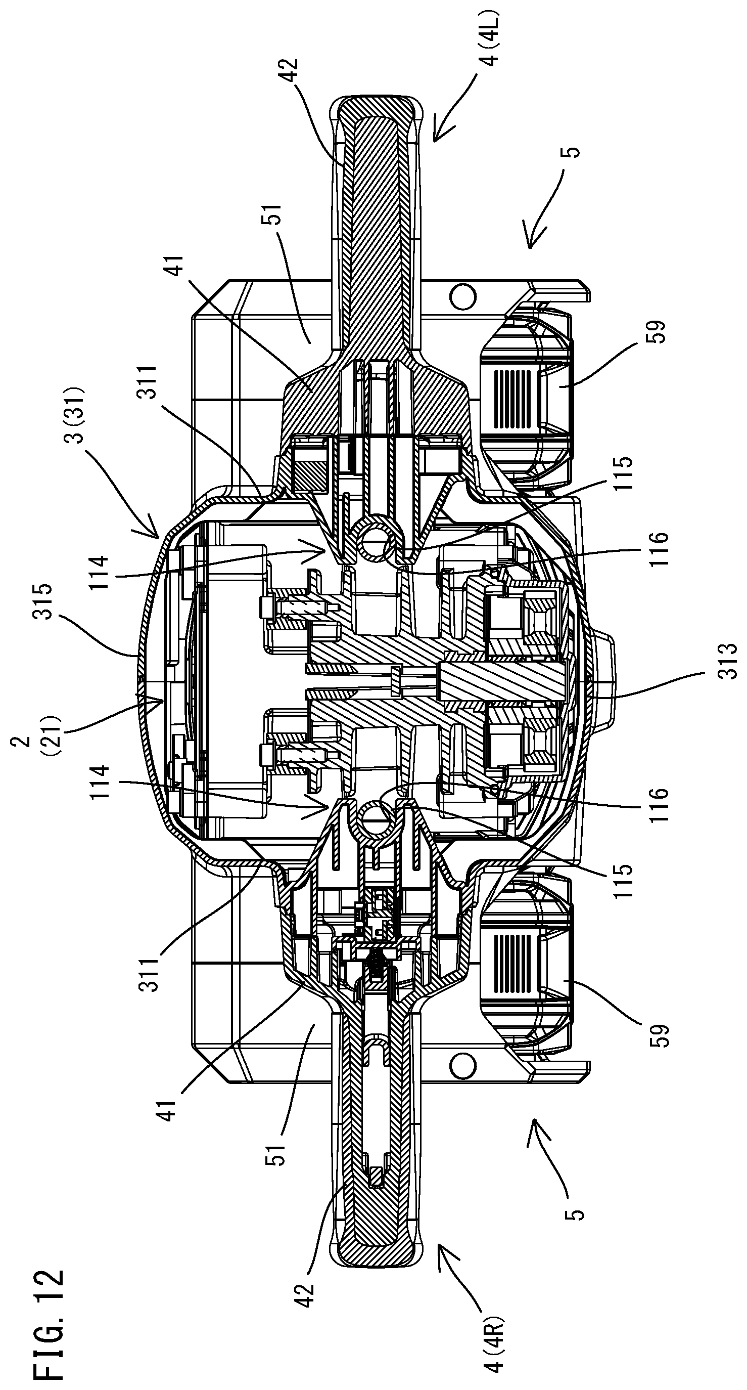 Patent US12569970 Figure 12 – Power tool having hammer mechanism