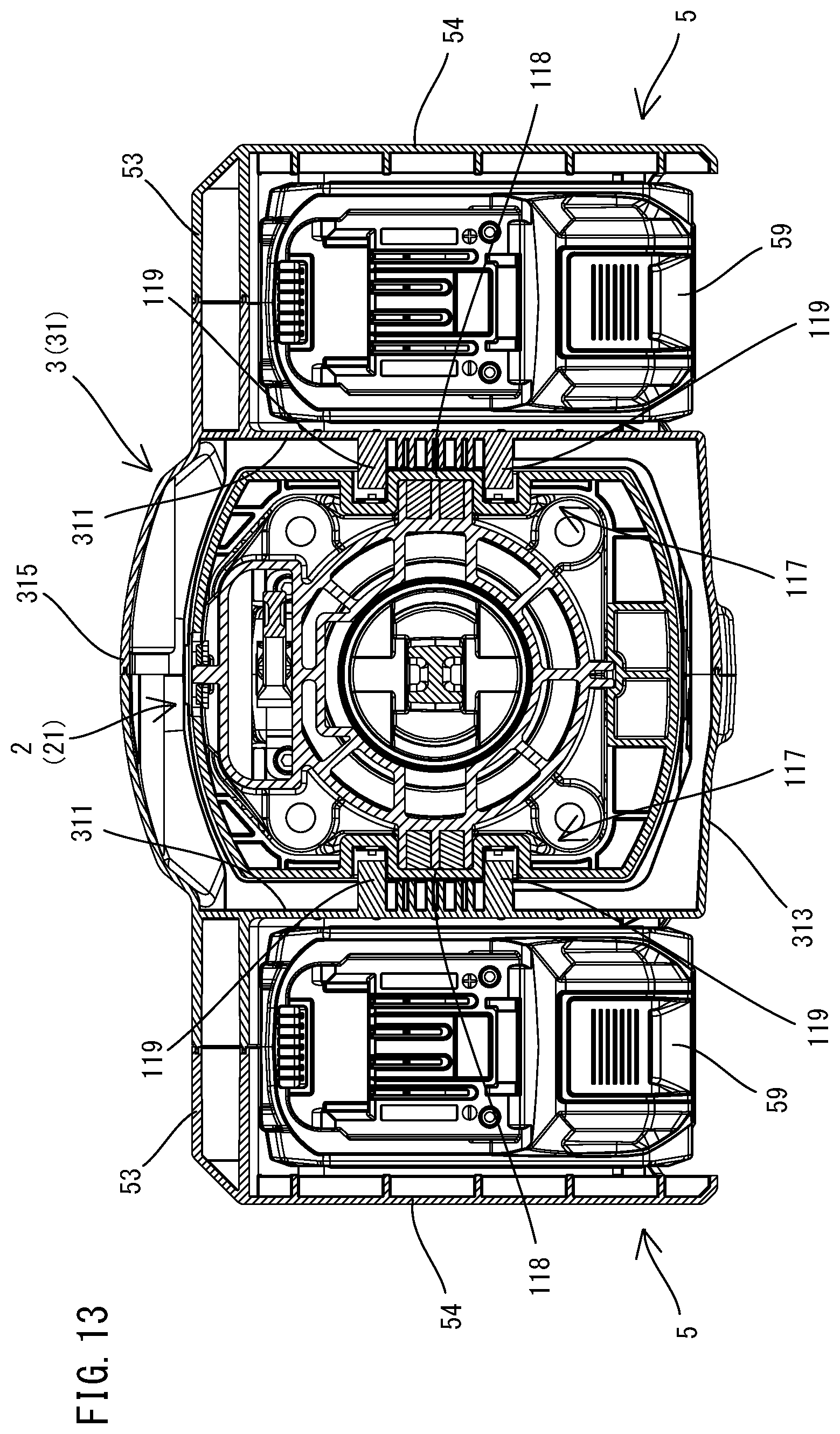 Patent US12569970 Figure 13 – Power tool having hammer mechanism