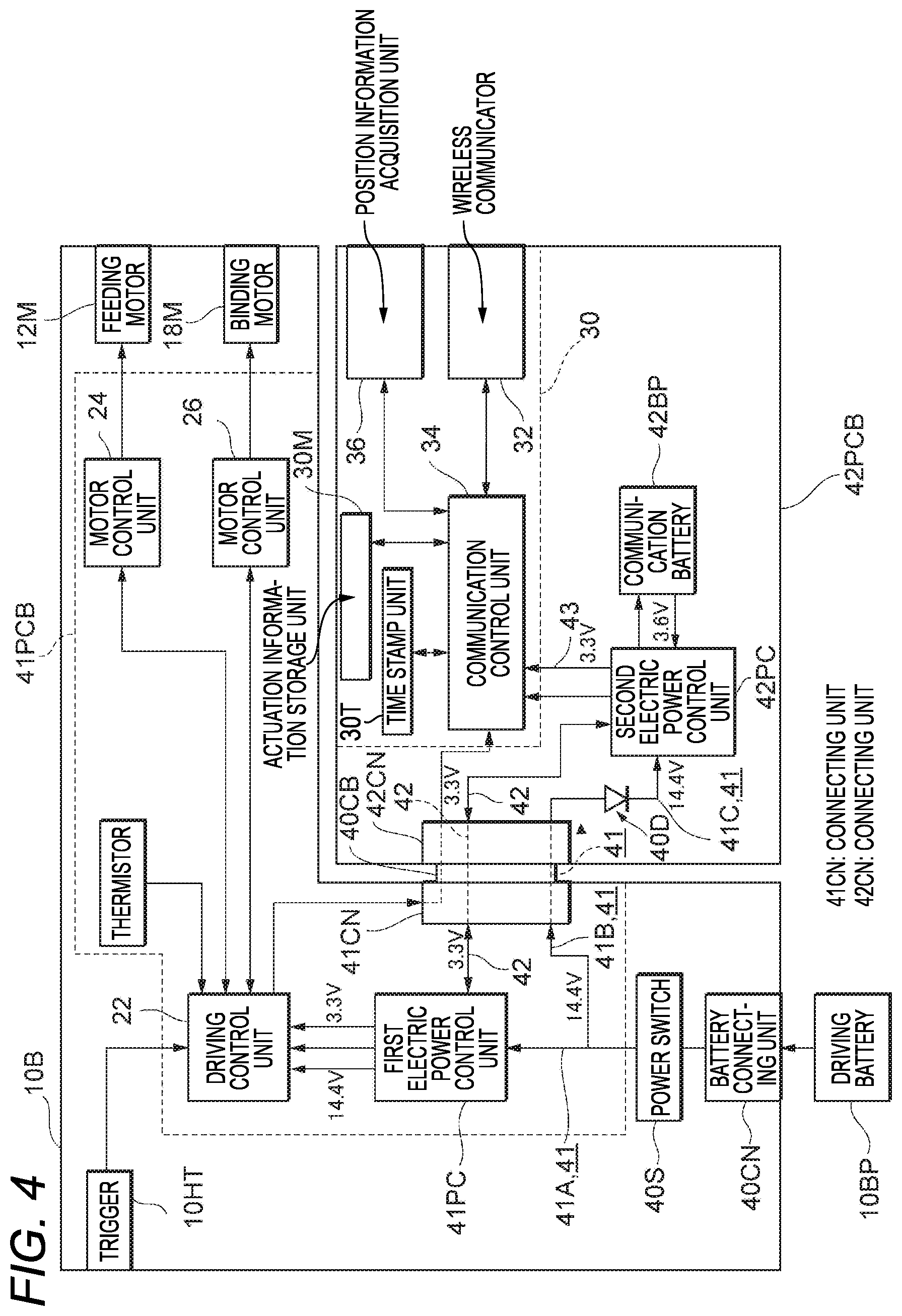 Patent US12569973 Figure 4 – Control device of electric power tool, electric power tool control method, and computer readable storage medium storing program for performing method of electric power tool control