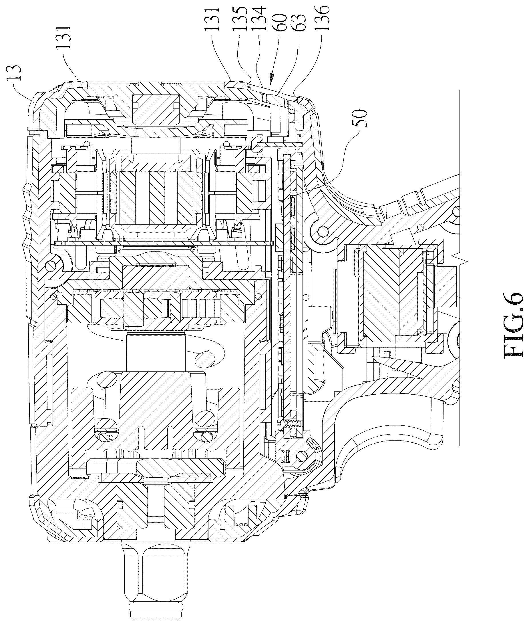 Patent US12569974 Figure 6 – Power tool