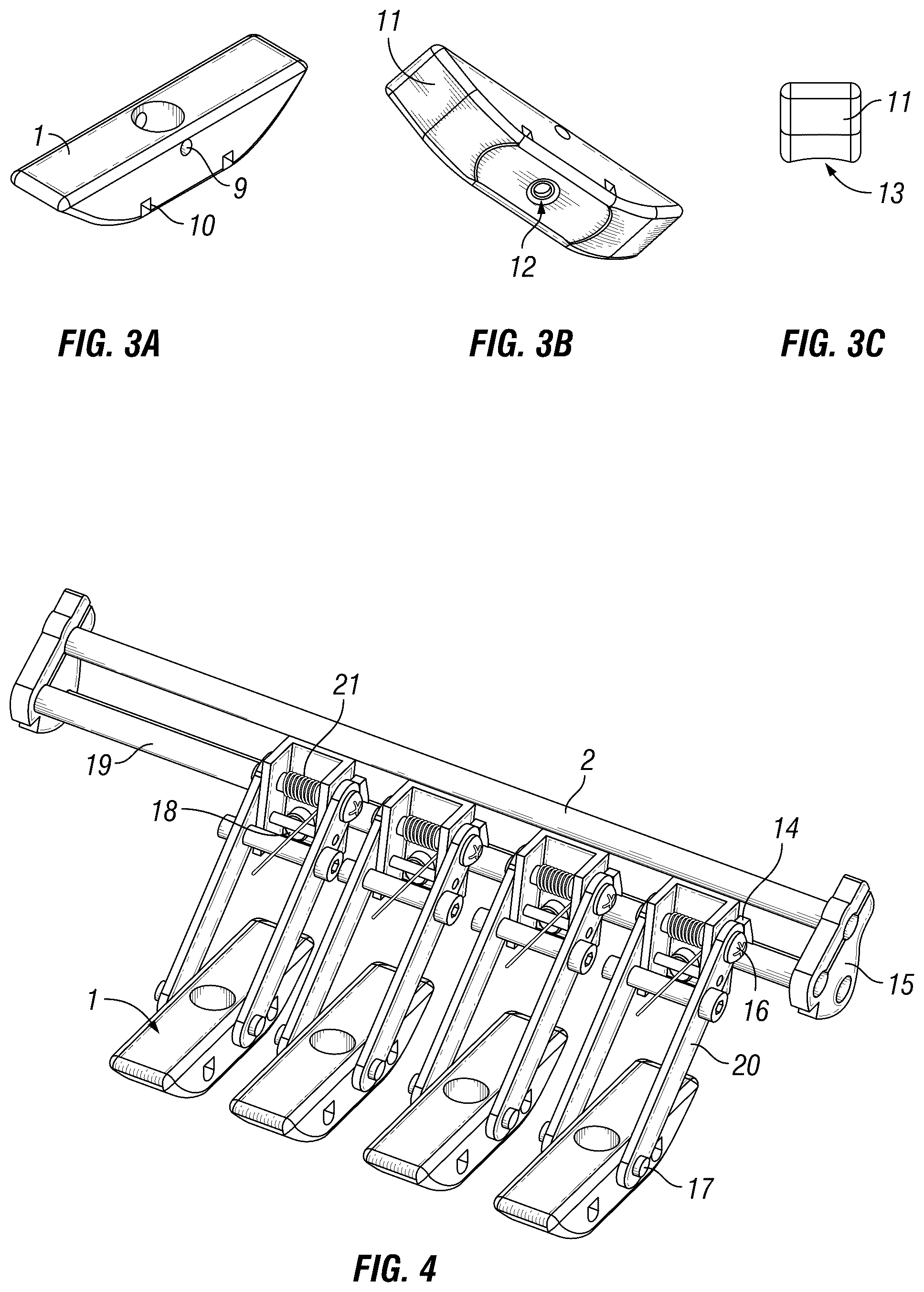 Patent US12569979 Figure 3 – Inspection robot with offset sled mounts for inspecting thick assets