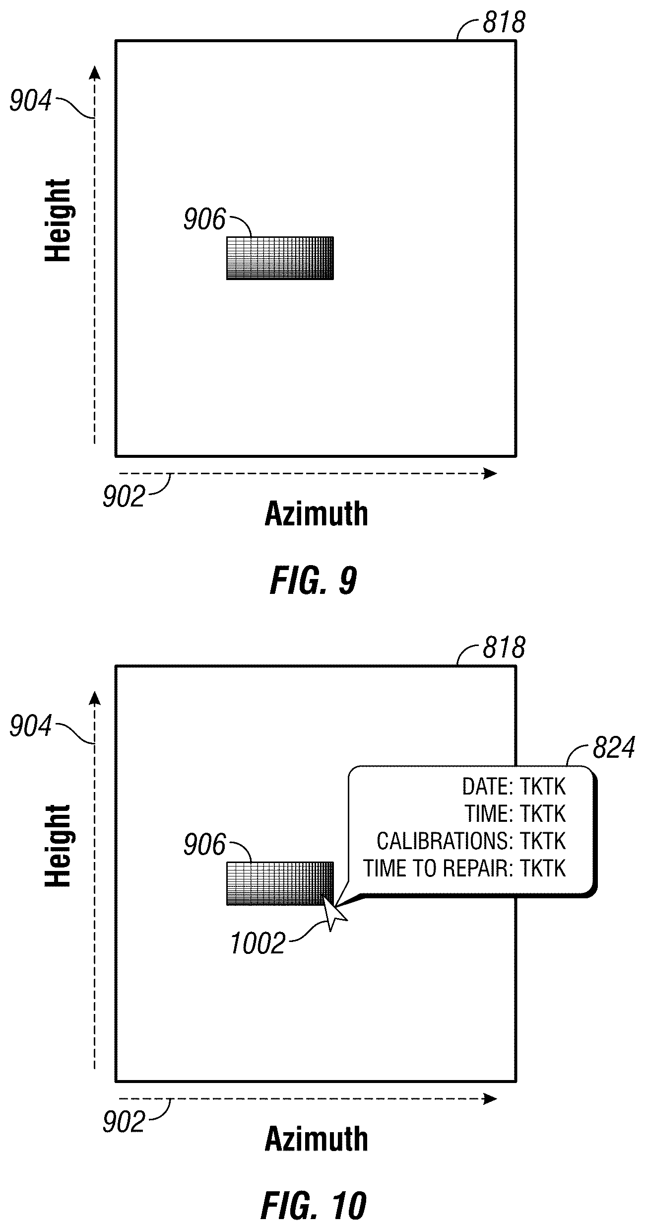 Patent US12569979 Figure 7 – Inspection robot with offset sled mounts for inspecting thick assets
