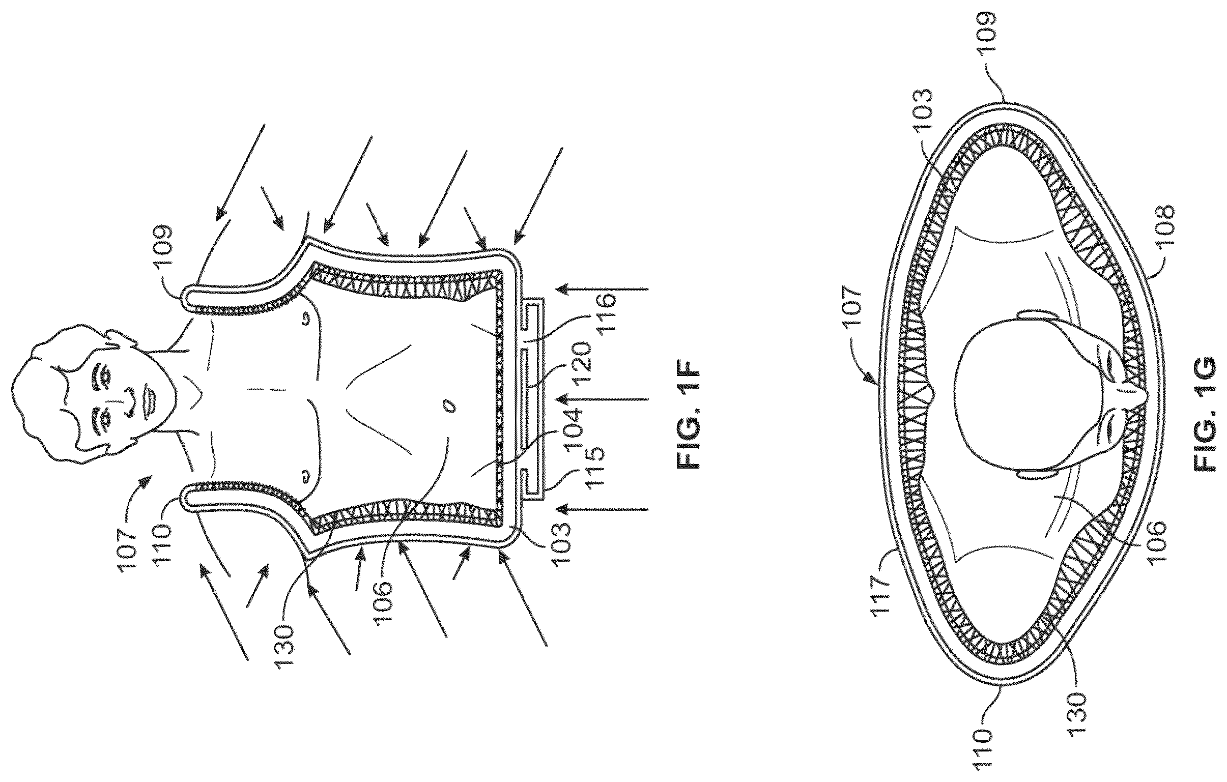 Patent US12576001 Figure 4 – Systems and methods to simulate hydrostatic force on a user with minimal shear force