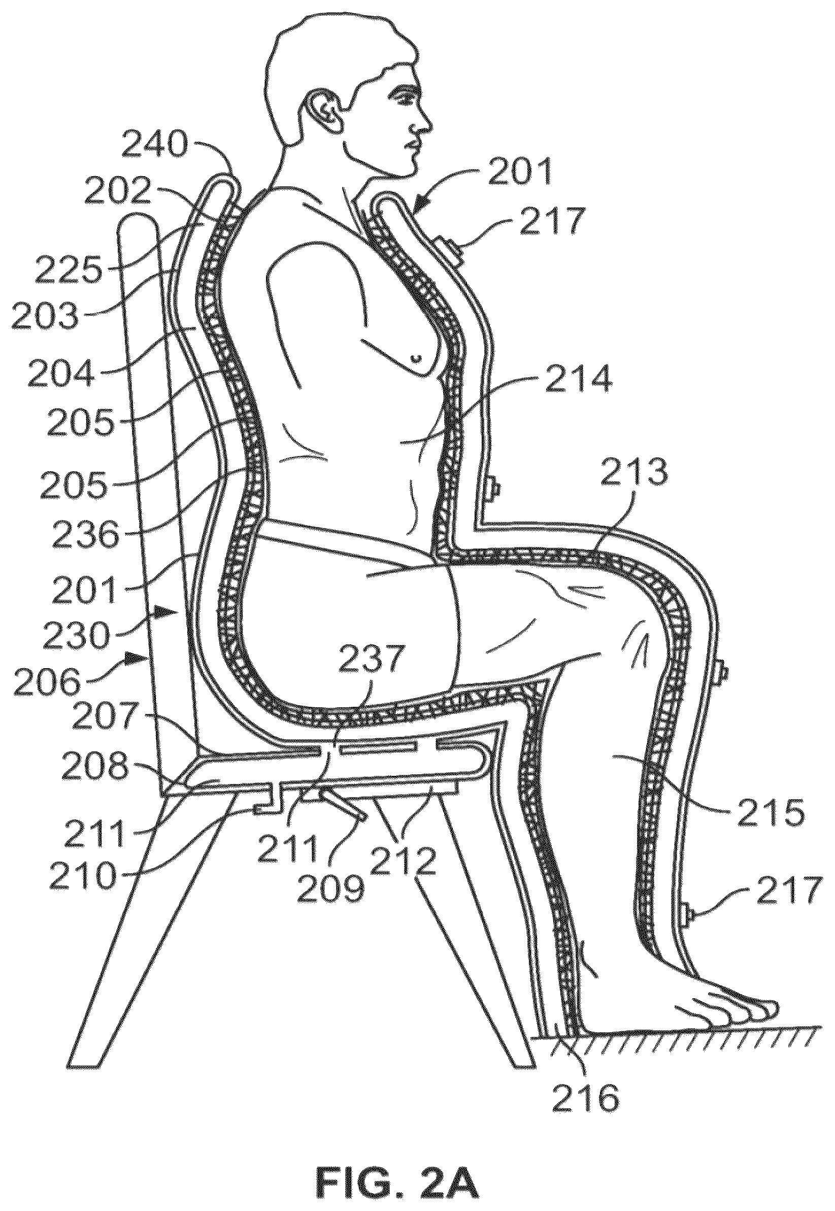 Patent US12576001 Figure 5 – Systems and methods to simulate hydrostatic force on a user with minimal shear force
