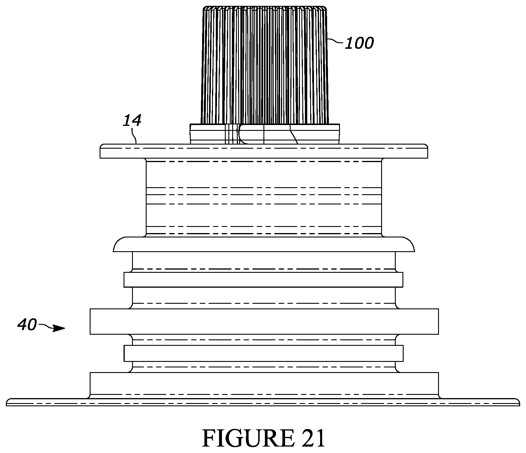 Patent US12576008 Figure 17 – Flexible container assembly and fitment assembly for a flexible container assembly