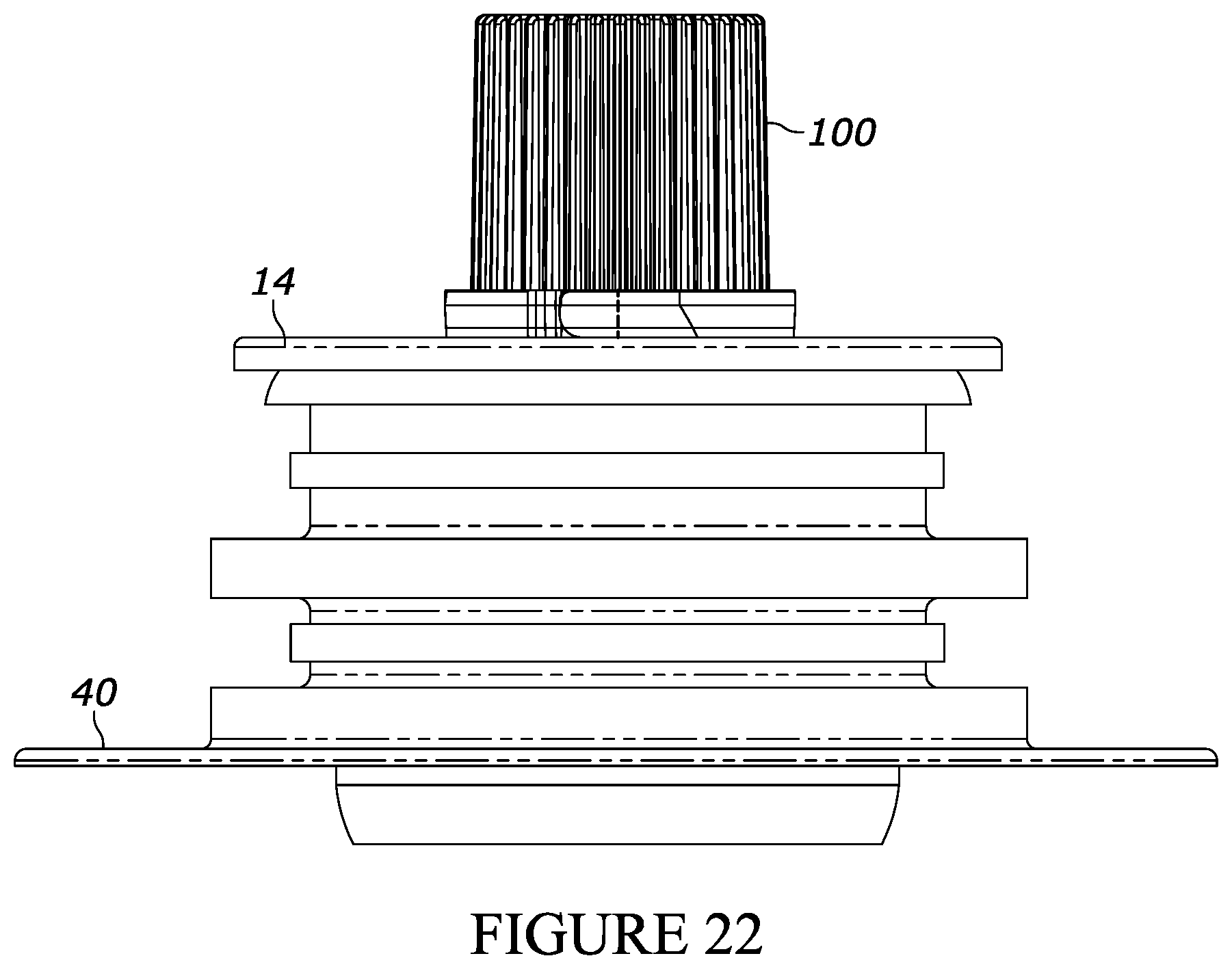 Patent US12576008 Figure 18 – Flexible container assembly and fitment assembly for a flexible container assembly