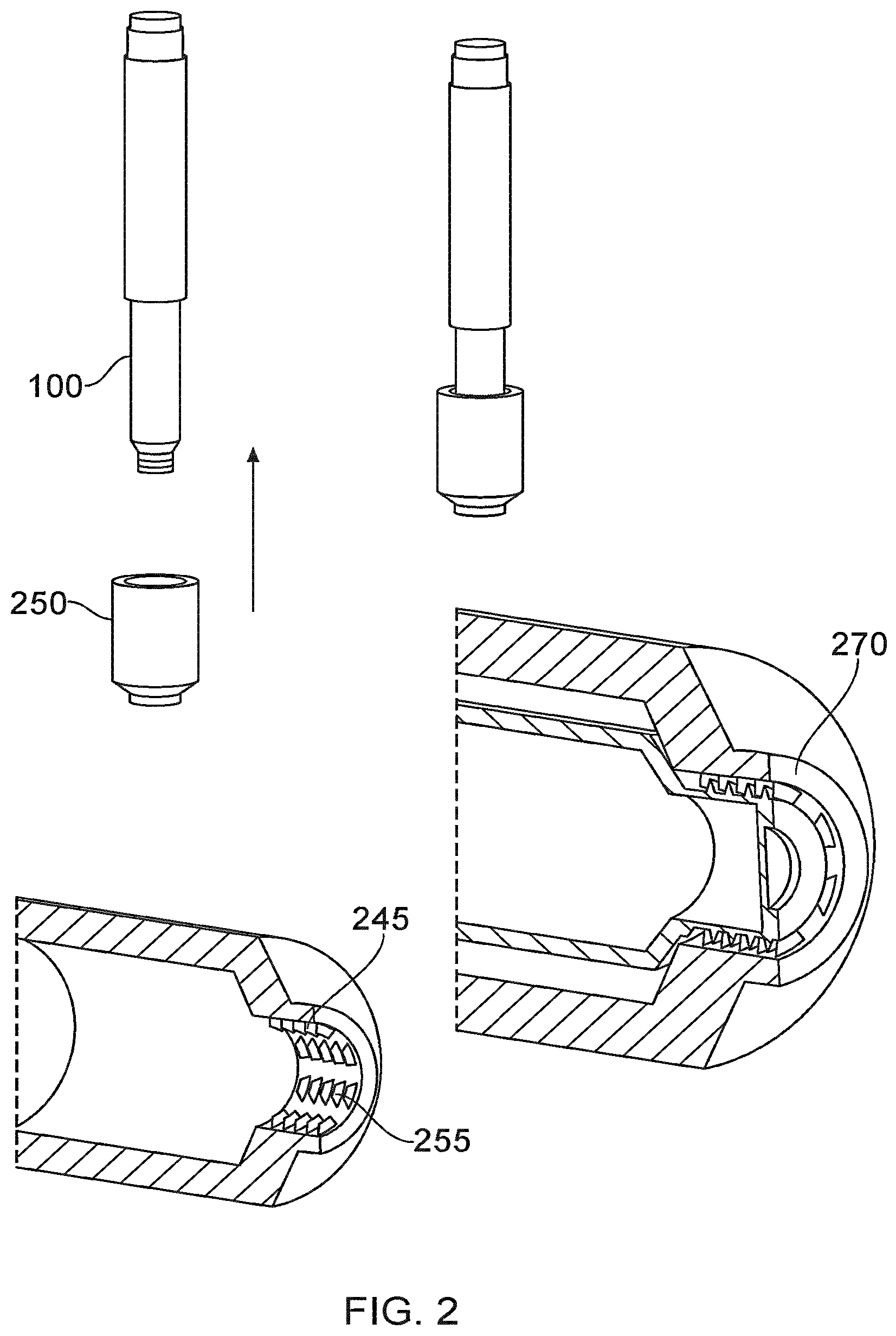 Patent US12576009 Figure 2 – Adapter for a fluid transfer device