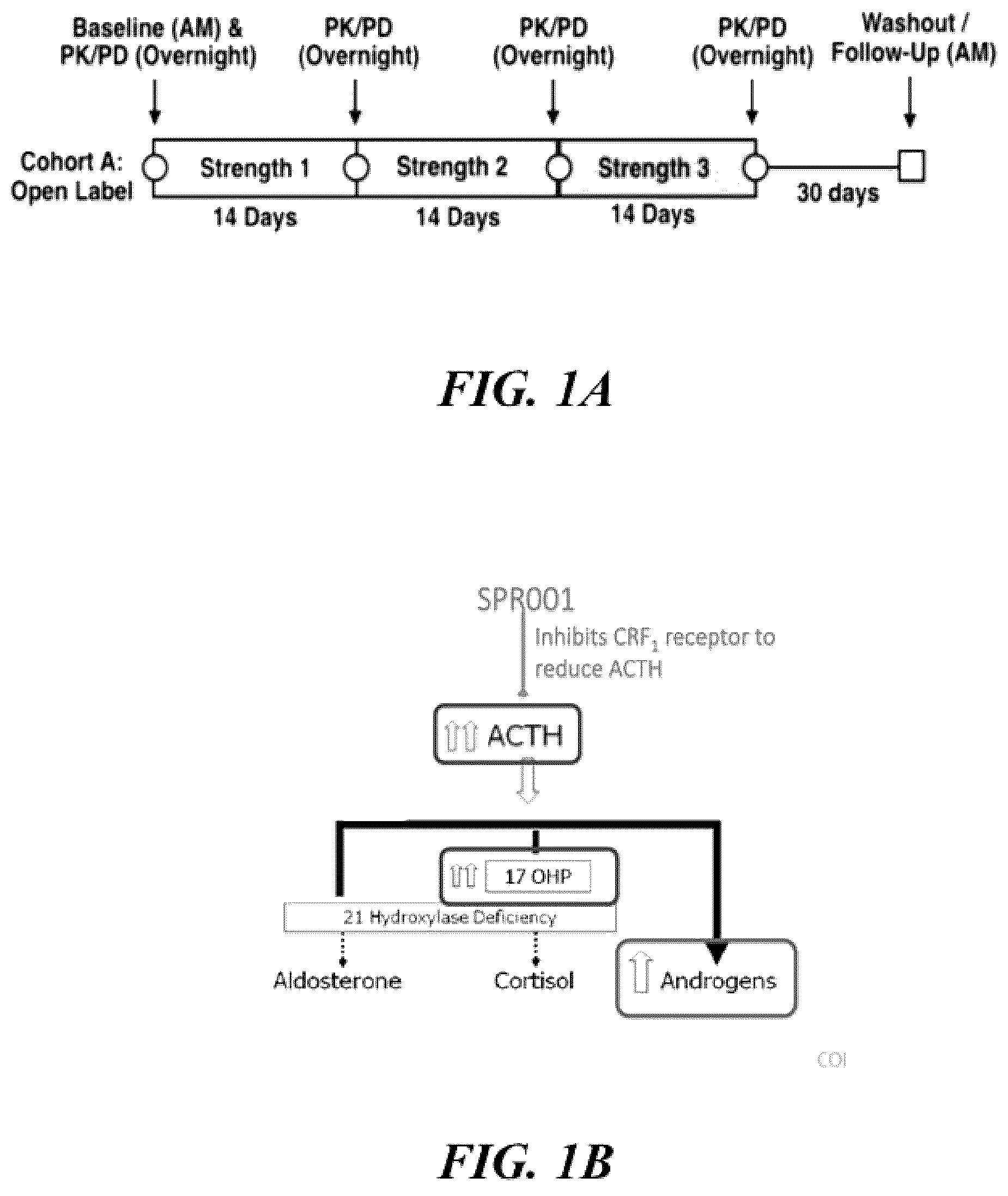 Patent US12576084 Figure 1 – Methods for treating testicular and ovarian adrenal rest tumors