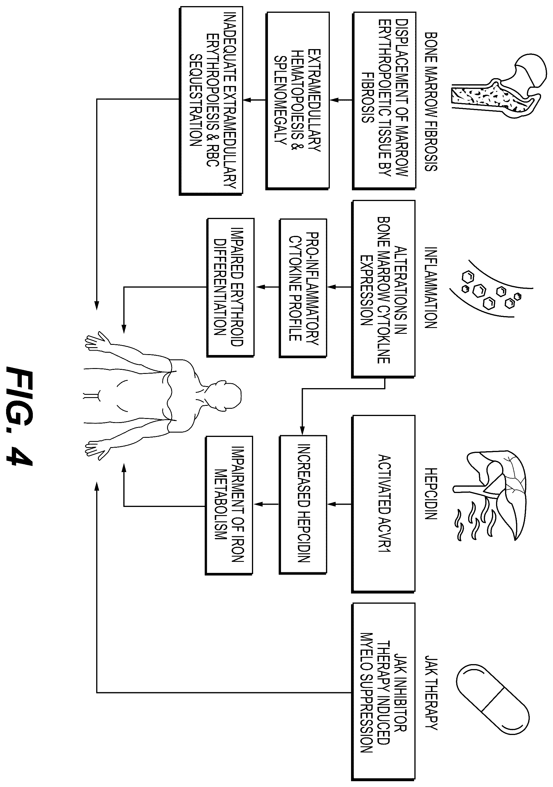 Patent US12576089 Figure 4 – Platelet count-agnostic methods of treating myelofibrosis