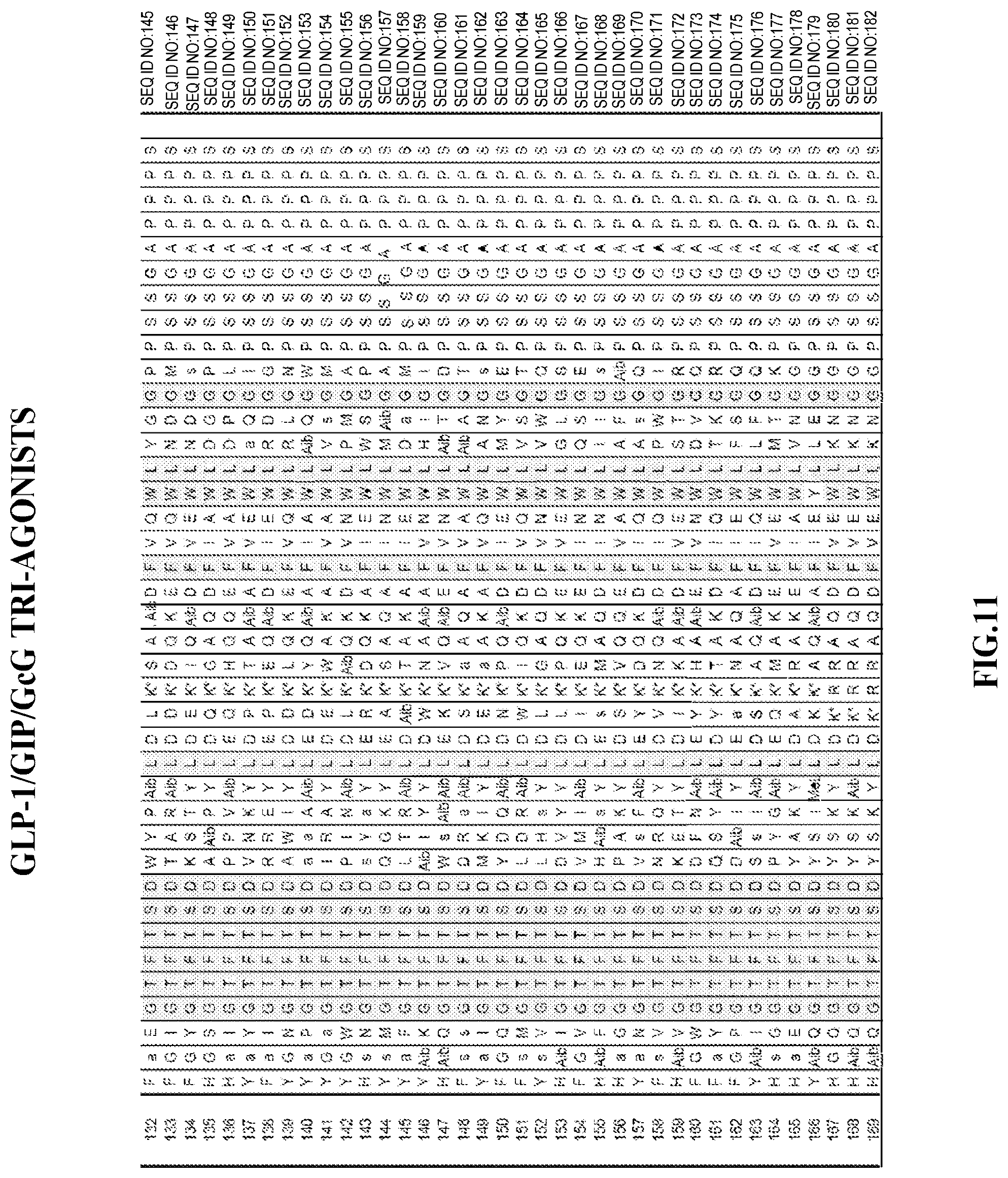 Patent US12576141 Figure 11 – Albumin bound macromolecule tri-agonist activating GLP-1/GIP/glucagon receptors