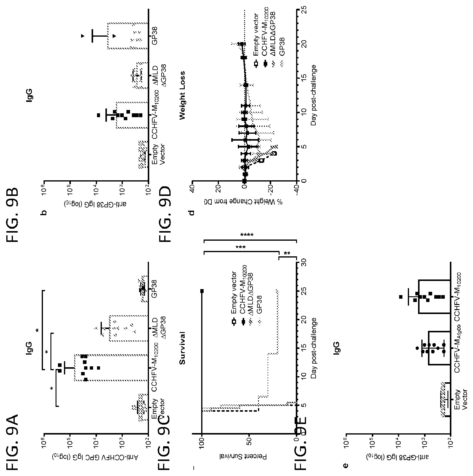 Patent US12576145 Figure 9 – Crimean-Congo hemorrhagic fever virus M-segment nucleic acid vaccine and methods of use and production