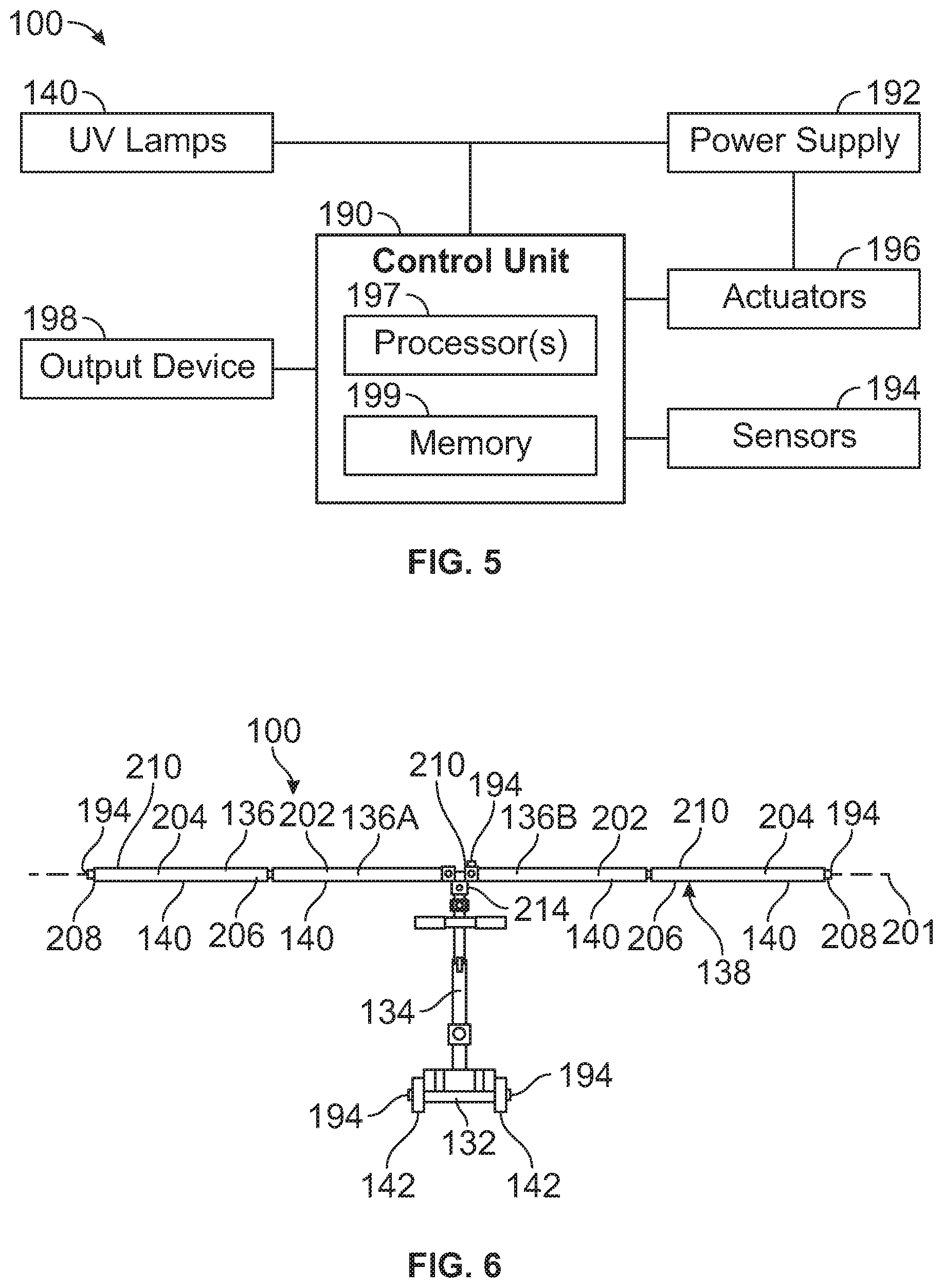 Patent US12576172 Figure 3 – Ultraviolet light sanitizing cart having a wand assembly