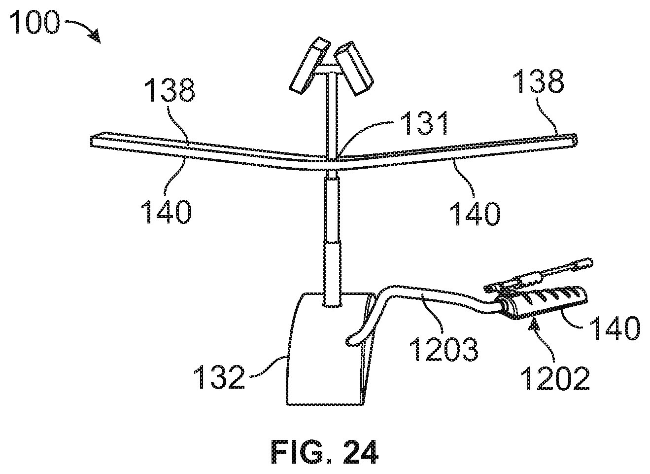 Patent US12576172 Figure 15 – Ultraviolet light sanitizing cart having a wand assembly