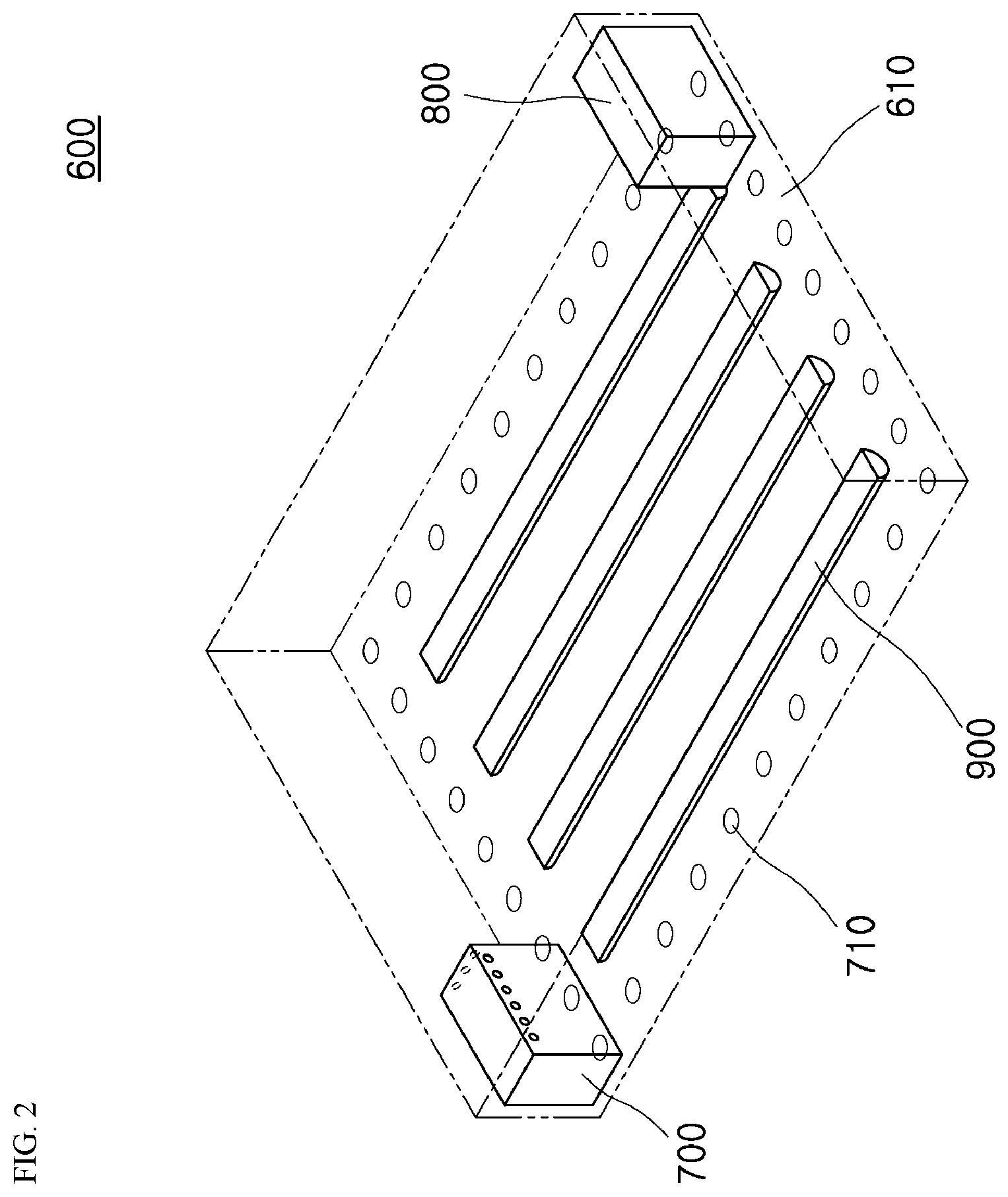 Patent US12576178 Figure 2 – Apparatus for processing artificial tooth with disinfection and sterilization function