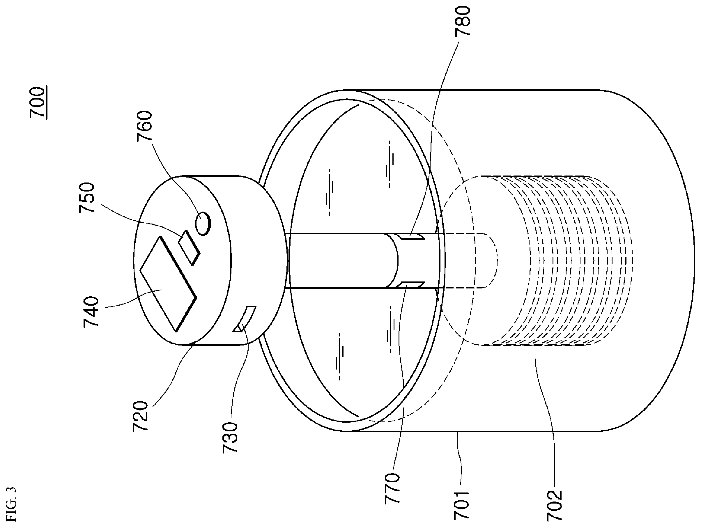 Patent US12576178 Figure 3 – Apparatus for processing artificial tooth with disinfection and sterilization function
