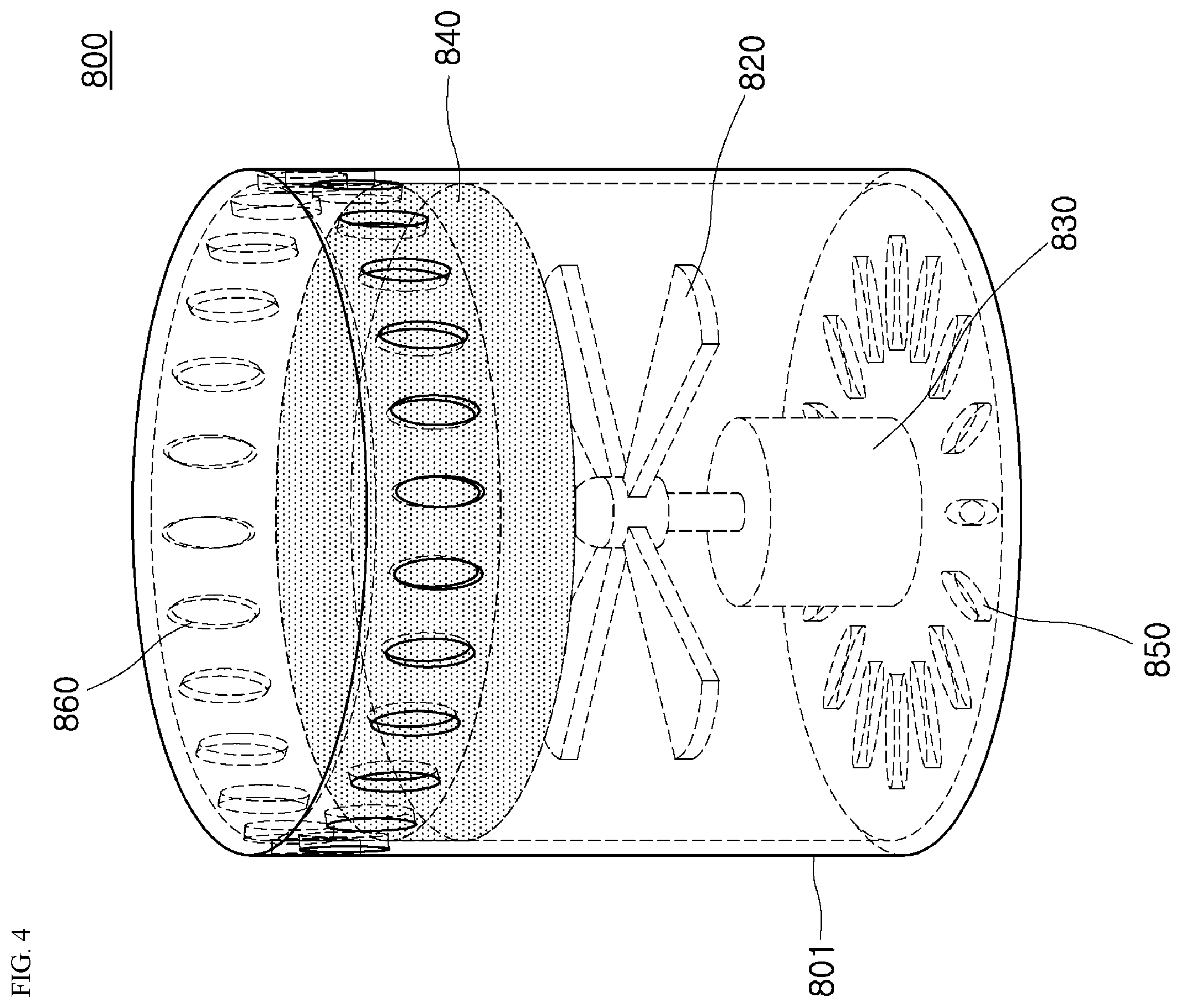 Patent US12576178 Figure 4 – Apparatus for processing artificial tooth with disinfection and sterilization function