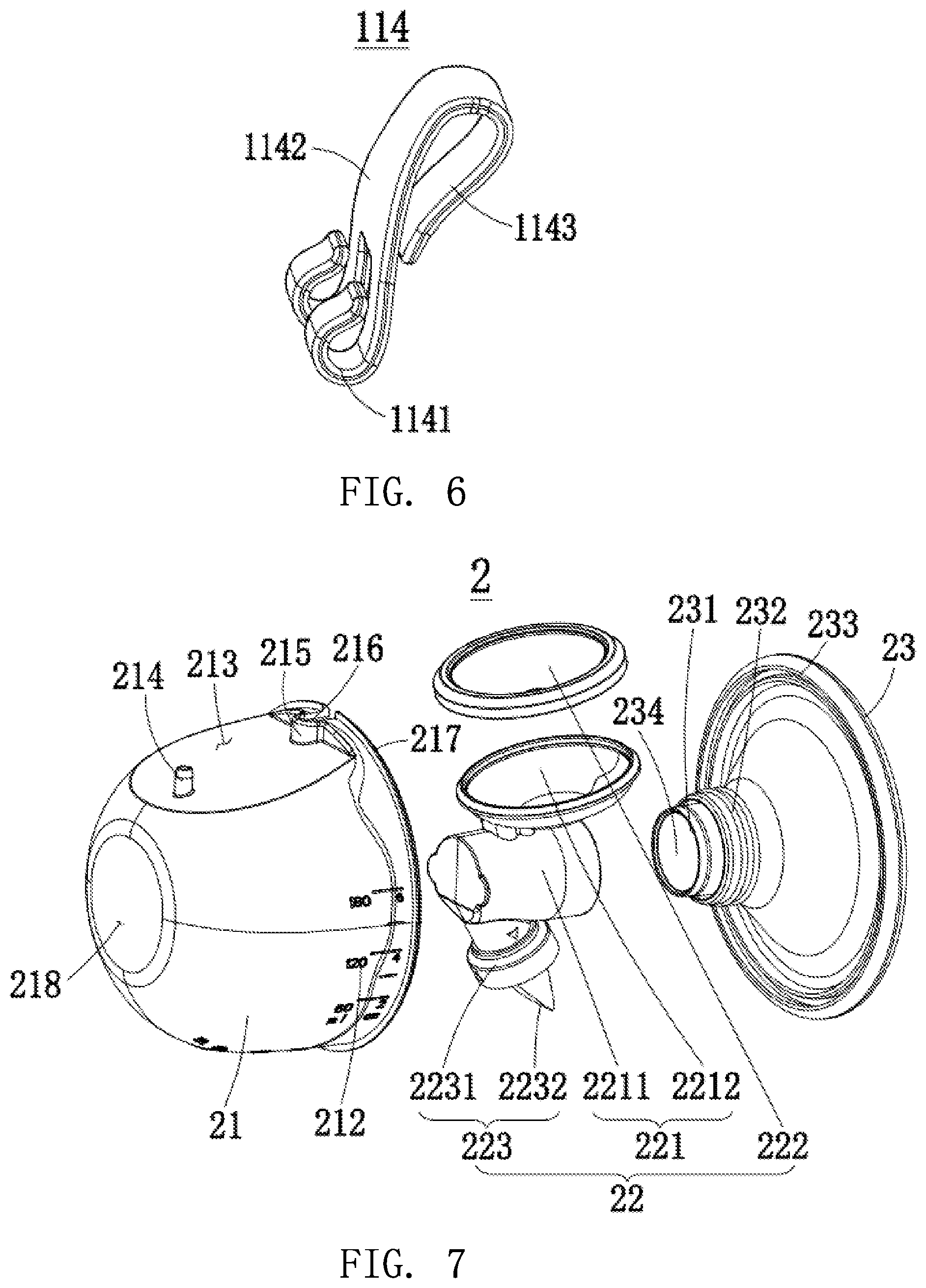 Patent US12576193 Figure 5 – Breast pump