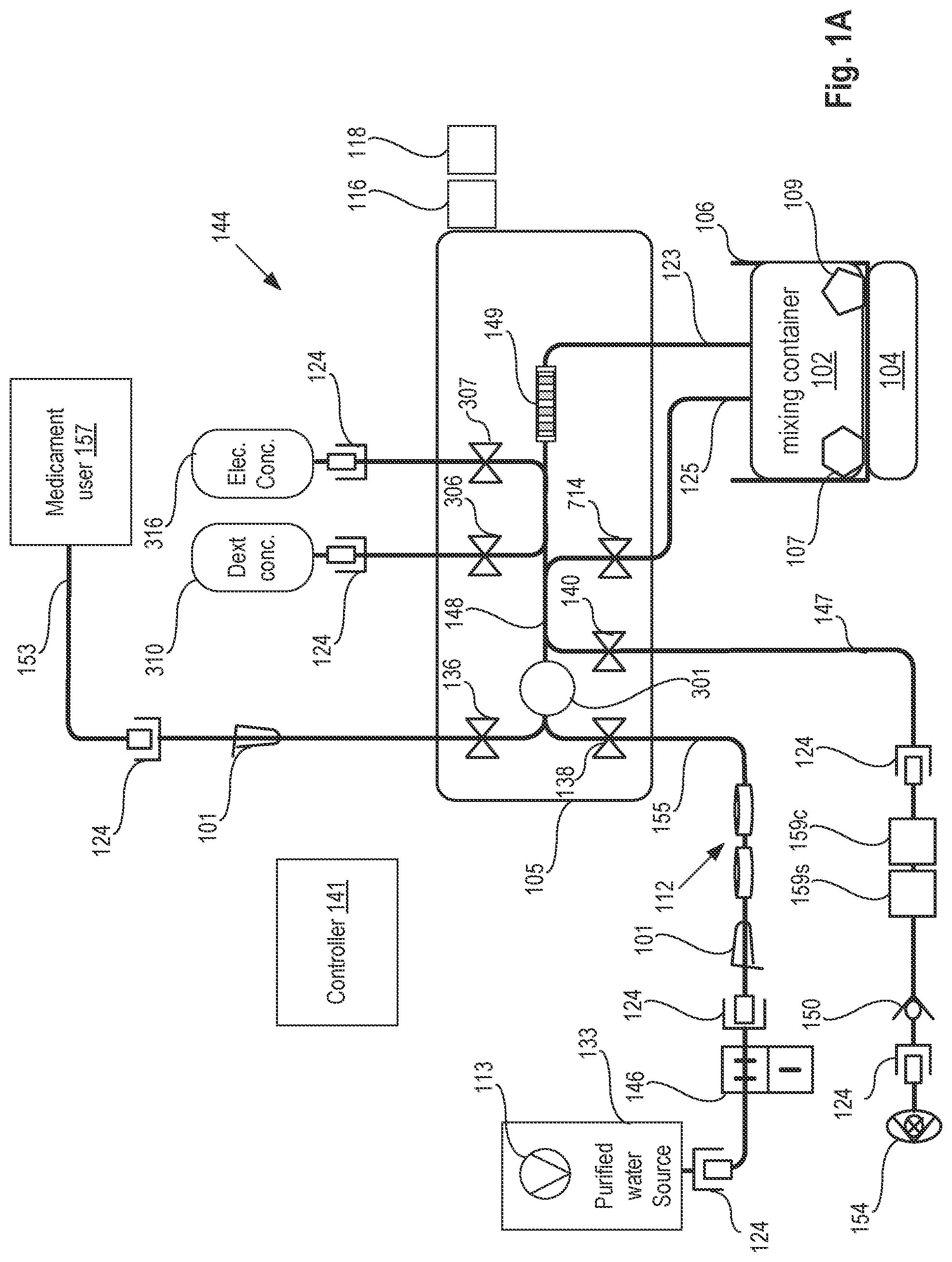 Patent US12576195 Figure 1 – Medicament preparation devices, methods, and systems