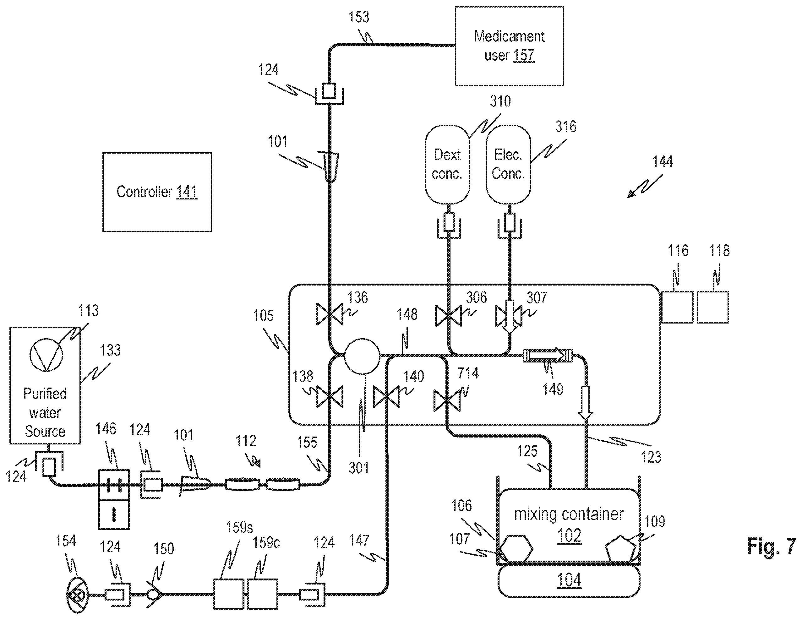 Patent US12576195 Figure 11 – Medicament preparation devices, methods, and systems