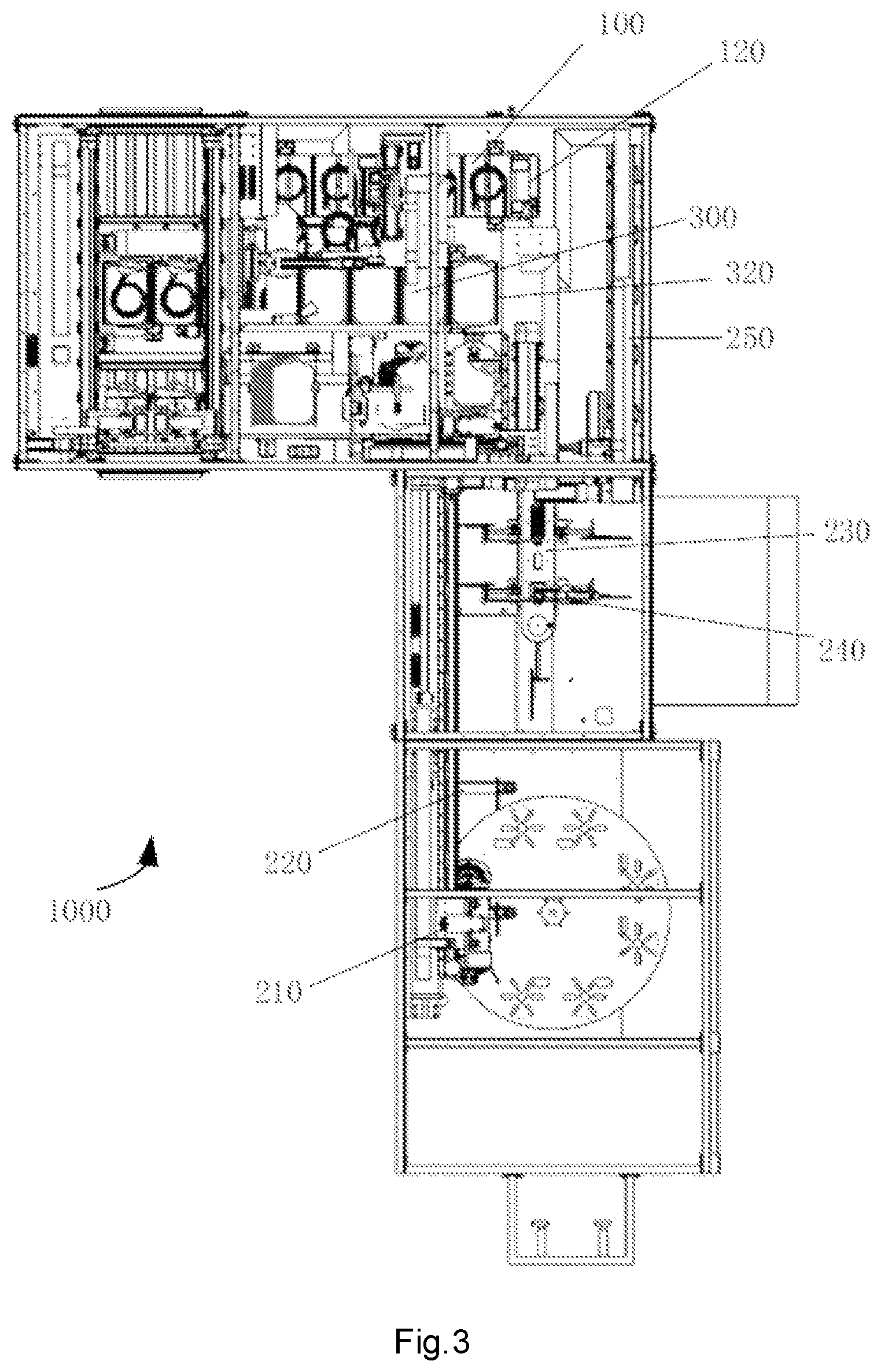 Patent US12576196 Figure 3 – Medical fluid container assembling system and method