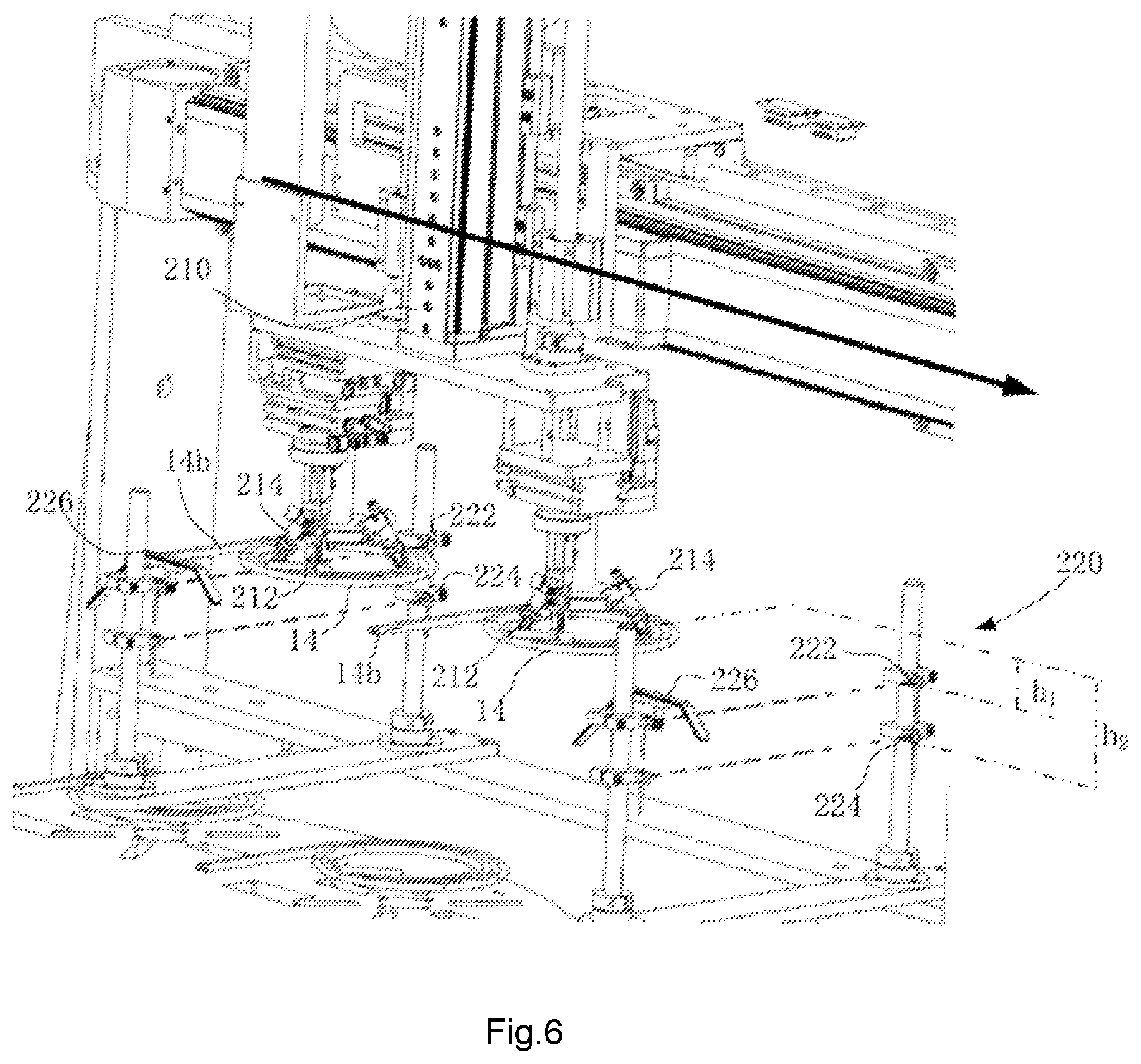 Patent US12576196 Figure 6 – Medical fluid container assembling system and method