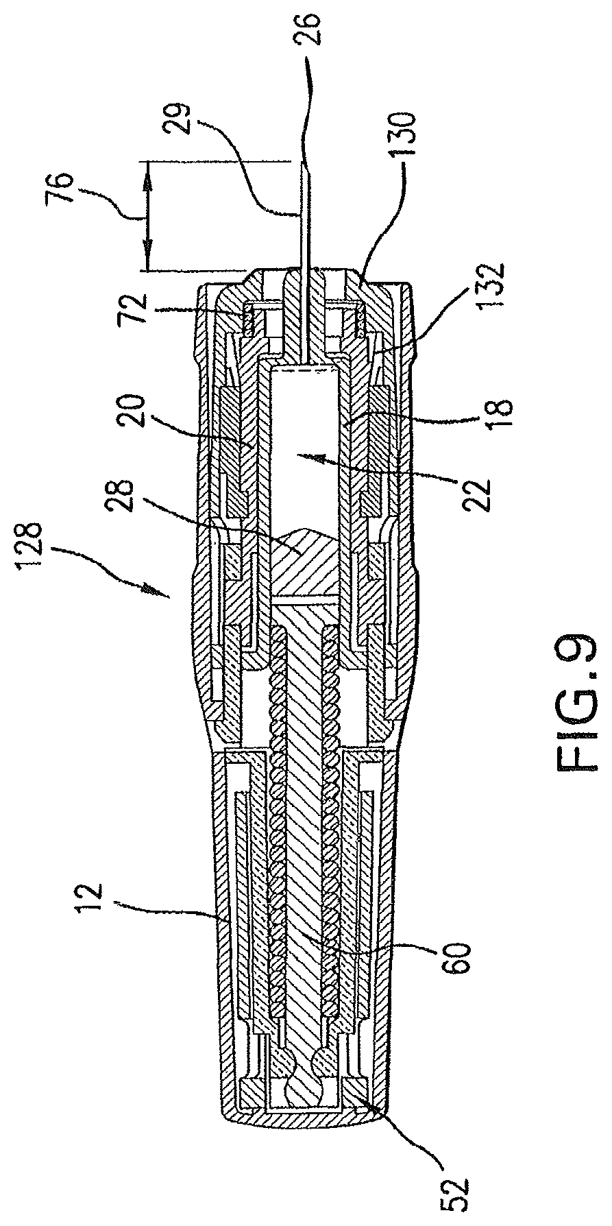 Patent US12576210 Figure 8 – Prefilled syringe injector