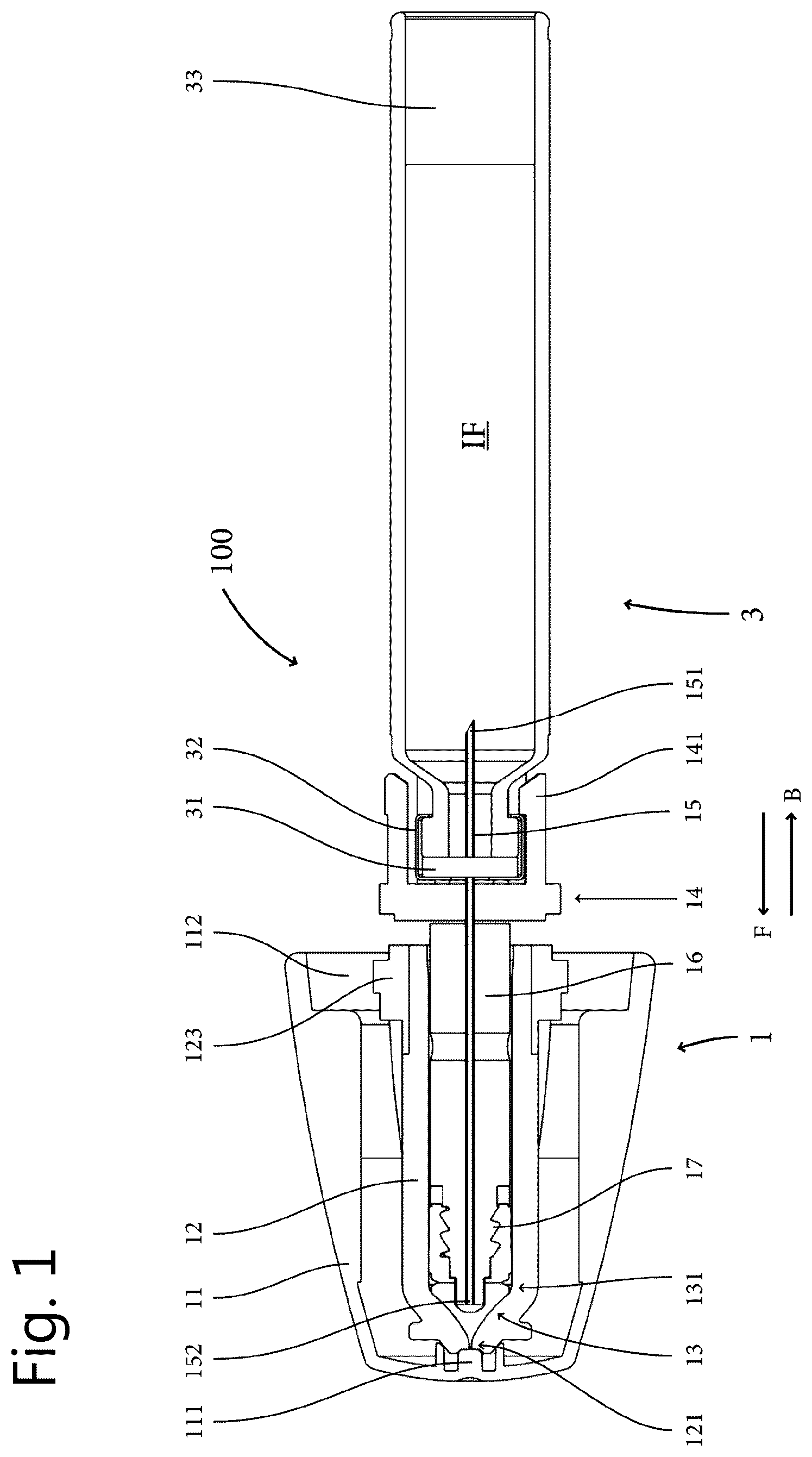 Patent US12576211 — Refill system for medical device using jet delivery principle — Figure 1