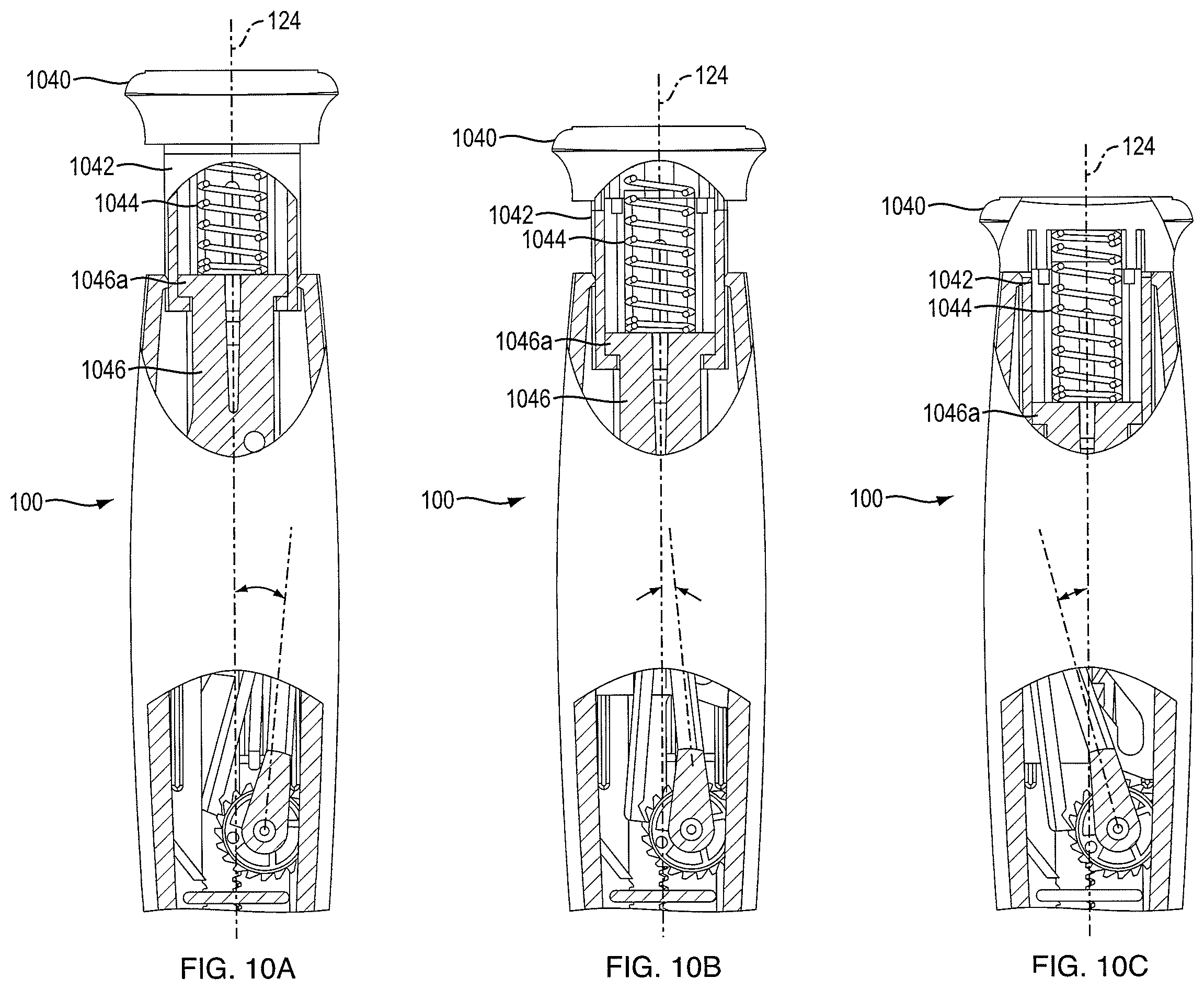 Patent US12576213 Figure 15 – Multiple dosage injector with rack and pinion dosage system having ram that includes a lockout protrusion