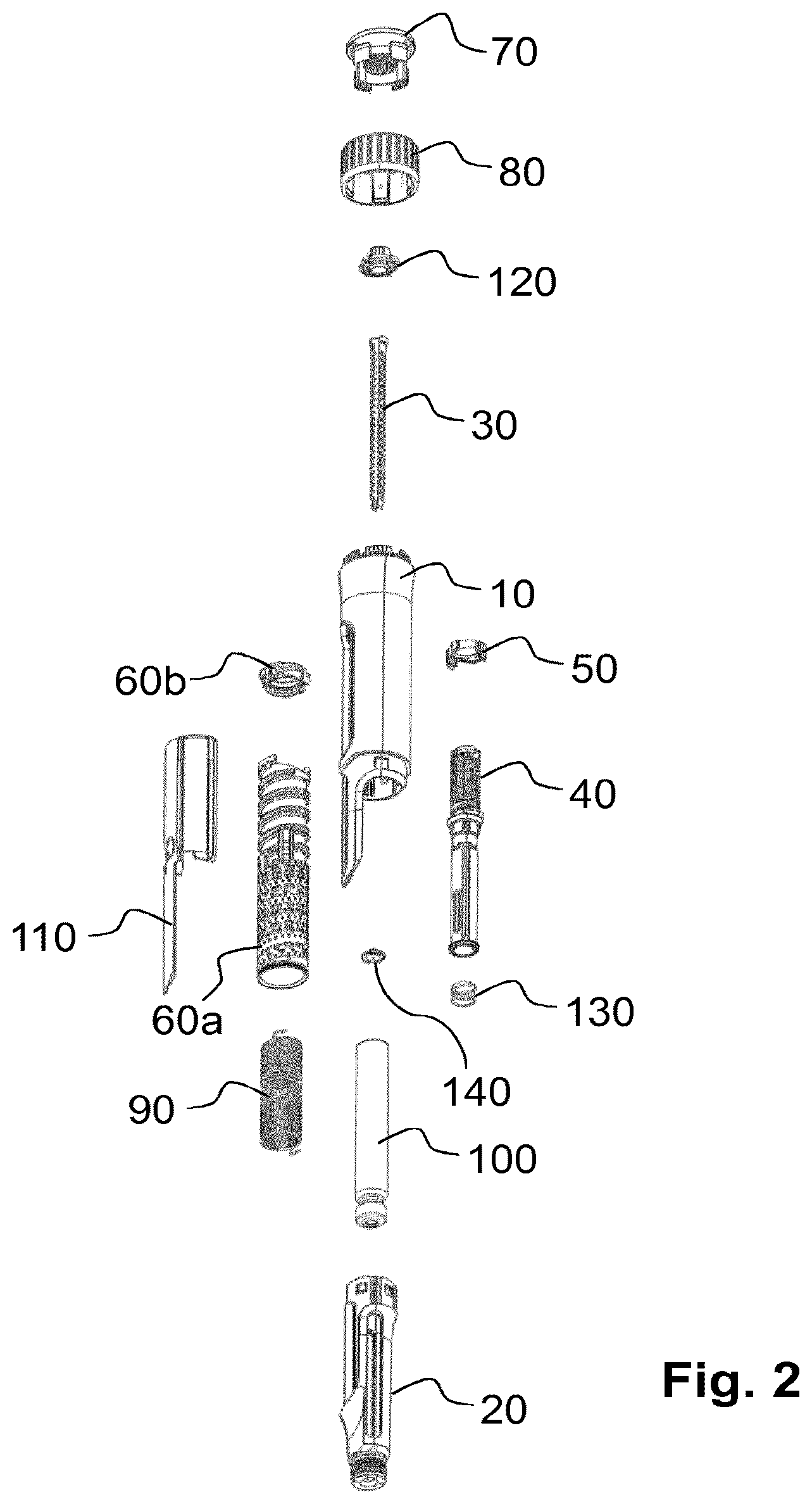 Patent US12576214 Figure 2 – Button and button assembly for a drug delivery device